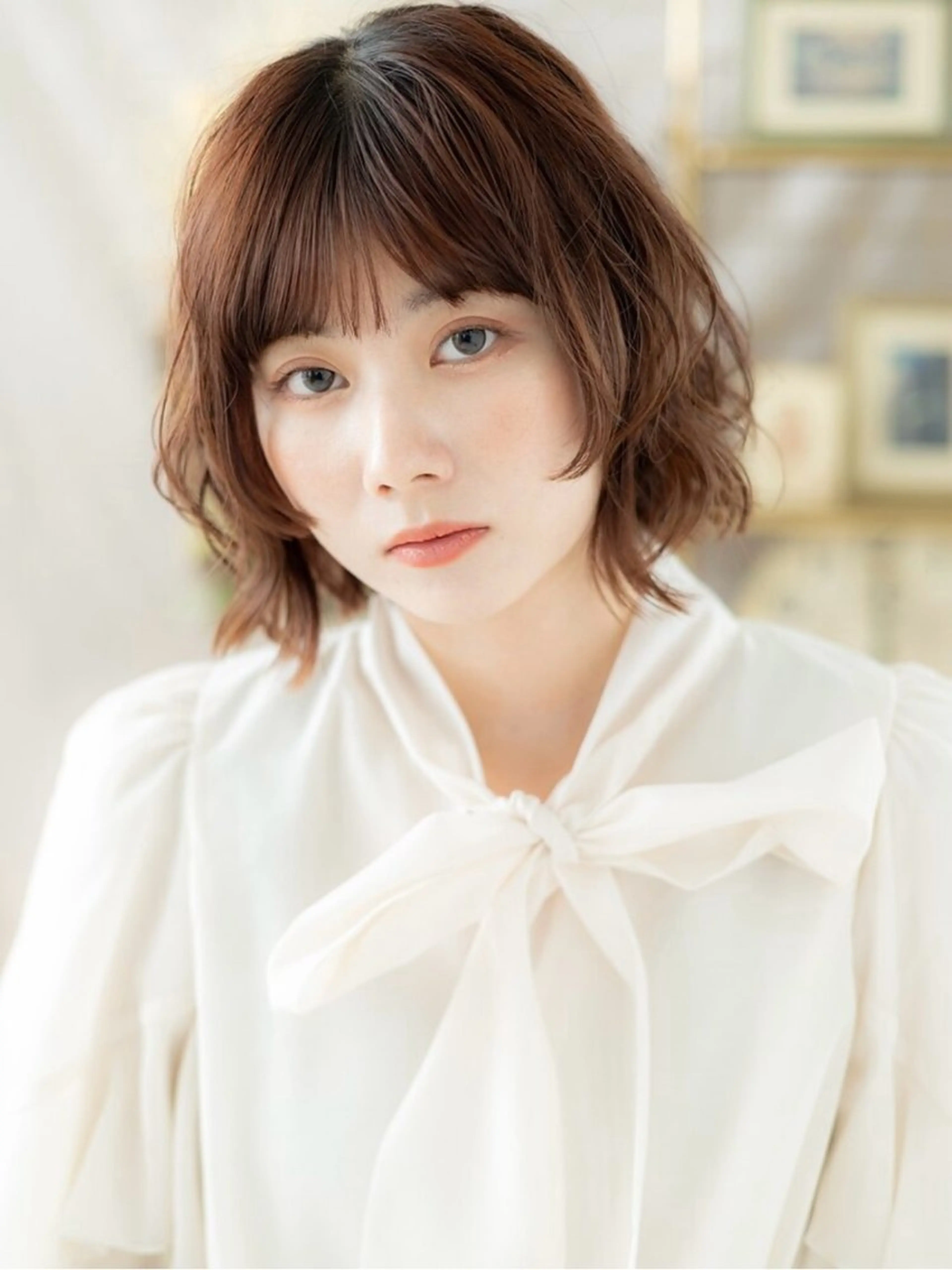 ミディアム 本多 奏音のヘアスタイル