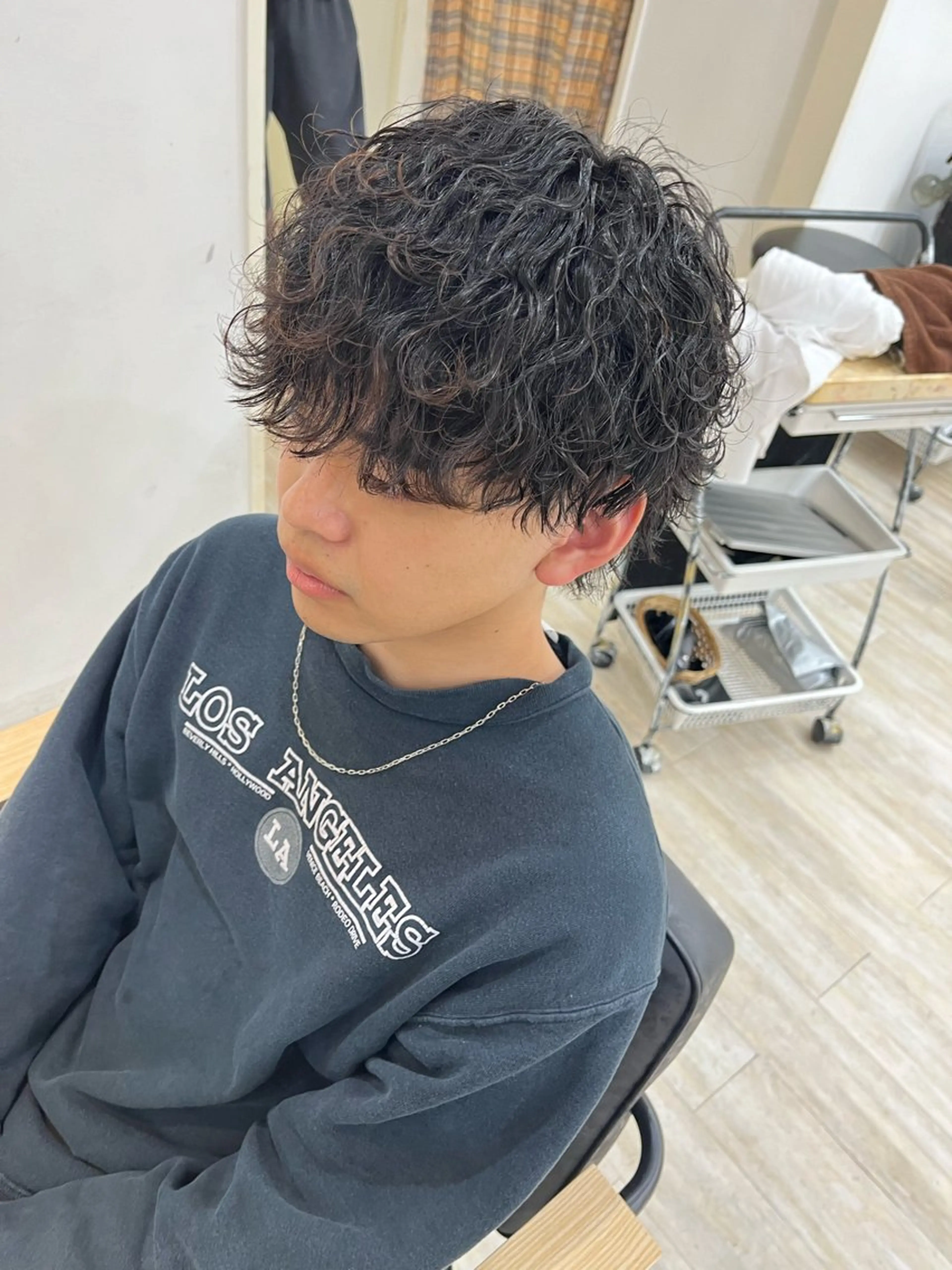 ショート パーマ メンズ Utata literie所属・嵯峨 大地/パーマ/ ハード系/特殊系のヘアスタイル