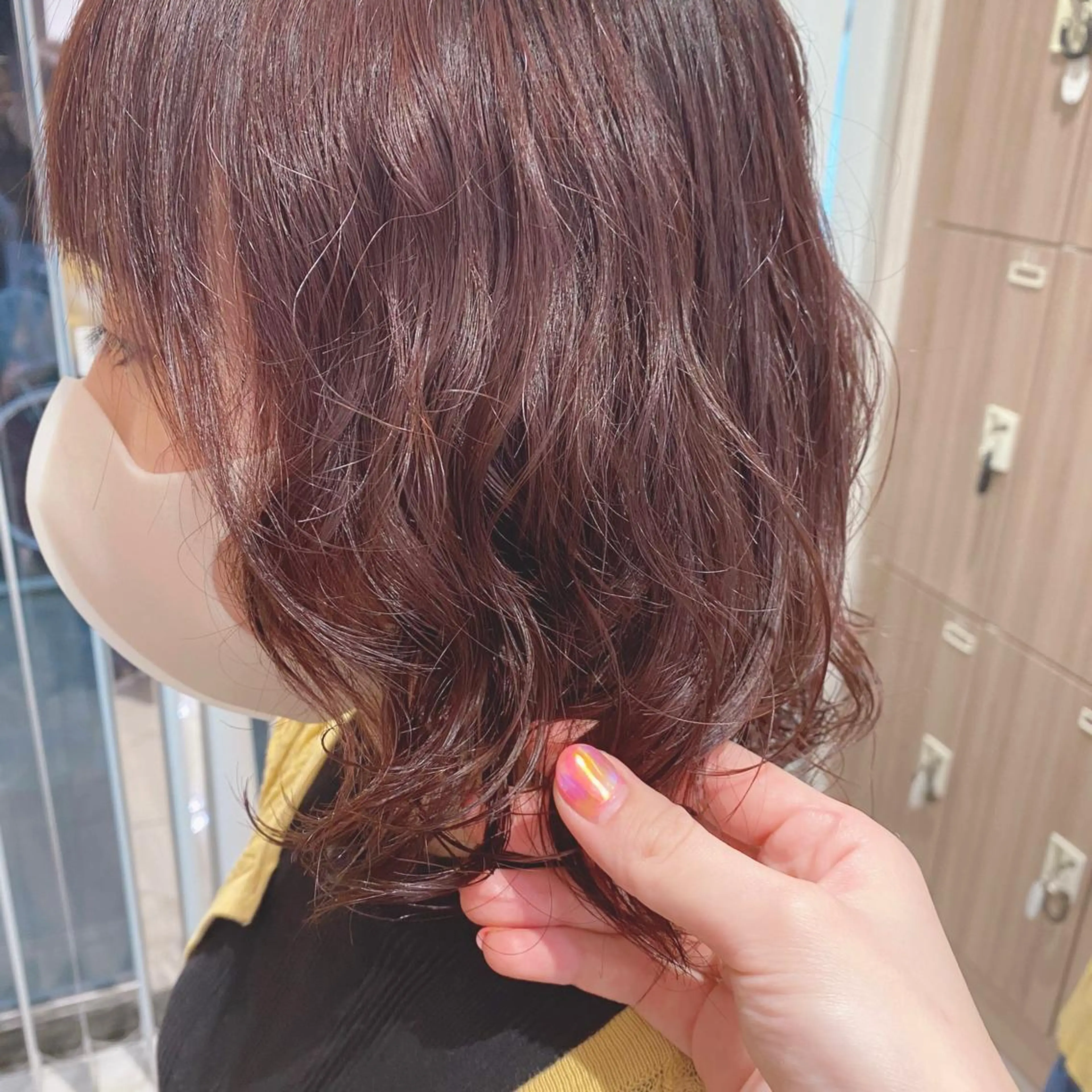 ミディアム パーマ 顔周り🇰🇷韓国 レイヤー/いづみ💞のヘアスタイル