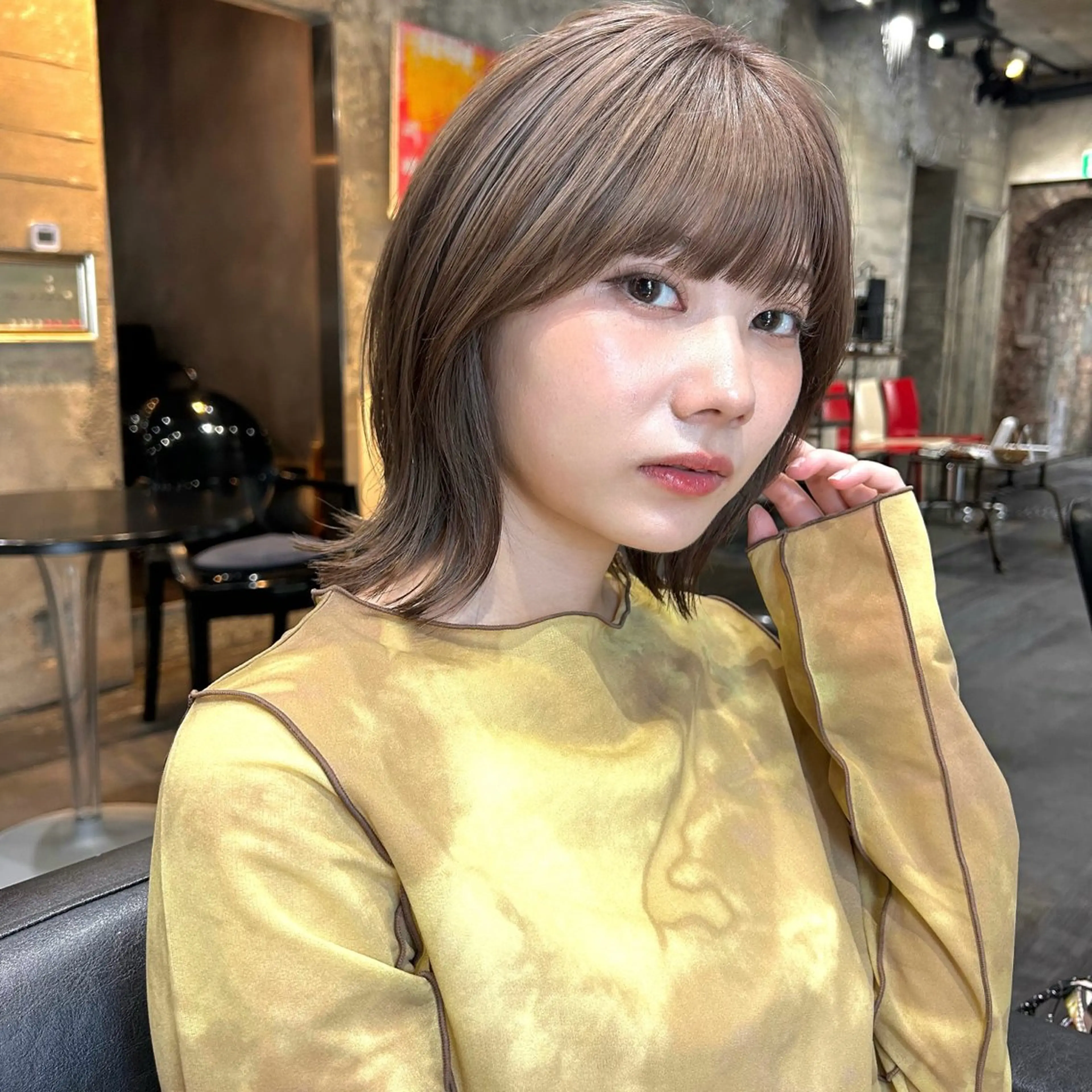 ミディアム カラー カット トリートメント MINX aoyama所属・似合わせボブ/縮毛 矯正/りょうたのヘアスタイル