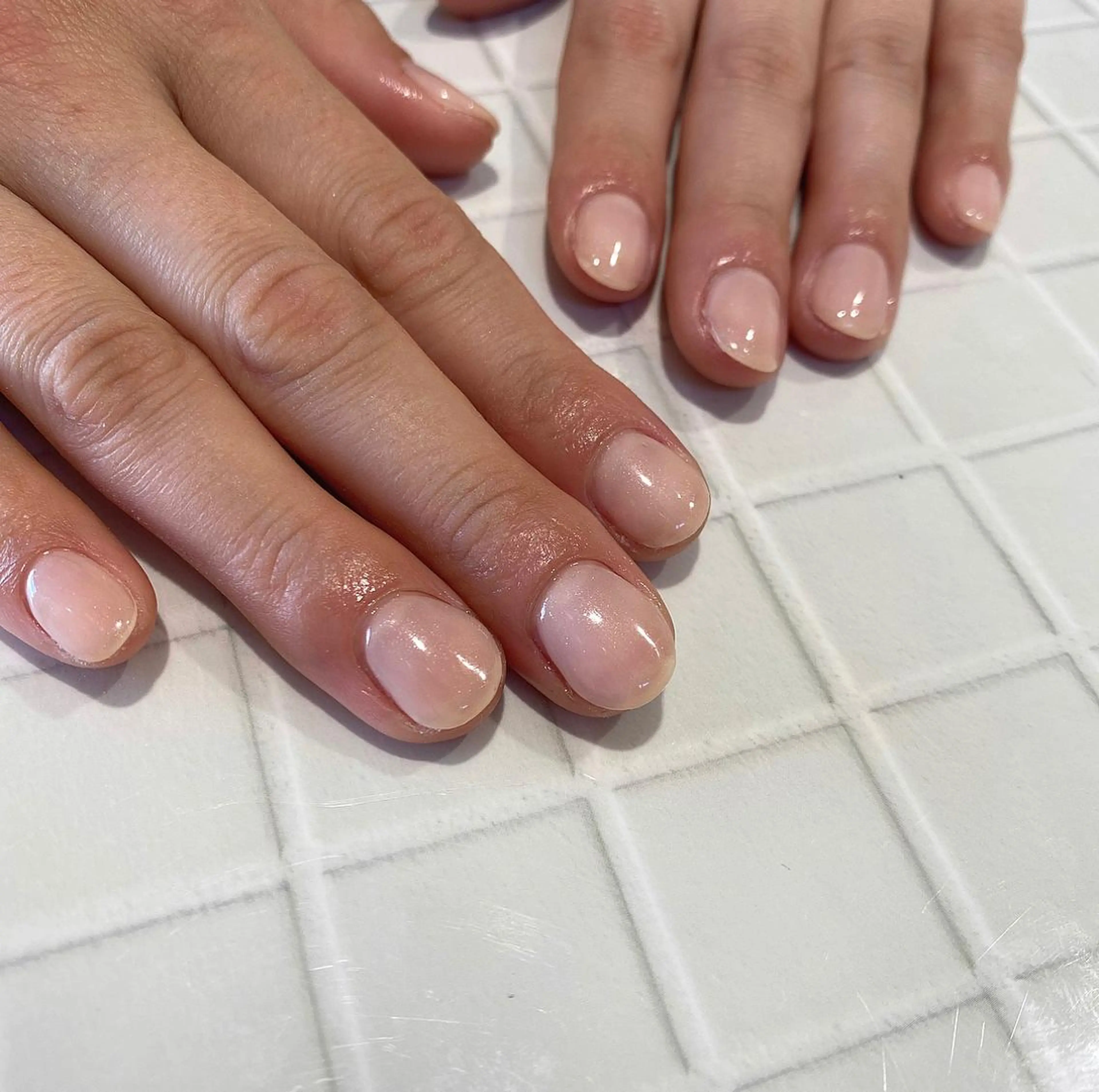 ネイル クリアネイル ジェルネイル 椎葉 麻里矢のネイルデザイン