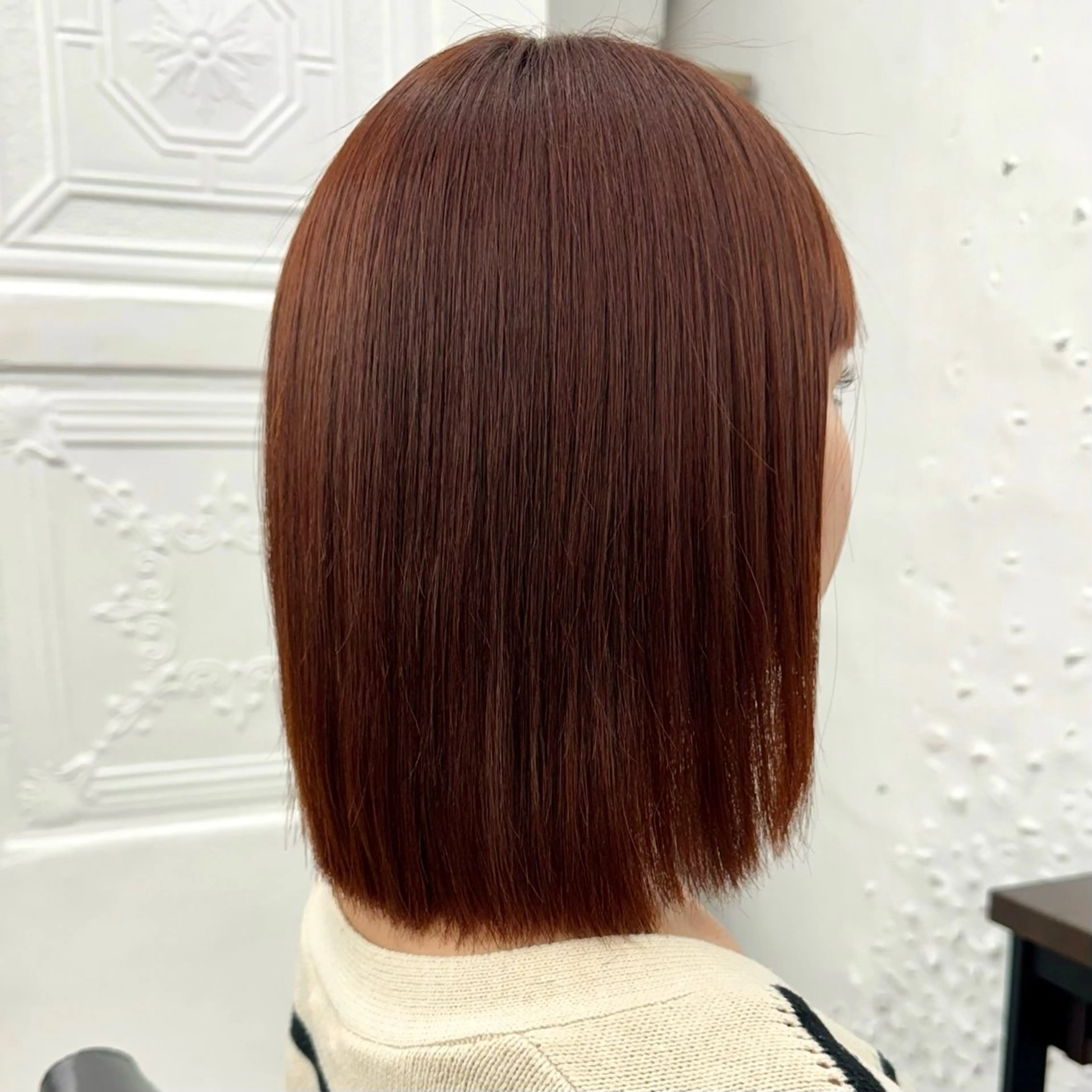 ショート カラー ブリーチ ブラウンカラー ブリーチなしカラー オレンジ オレンジブラウン ボブ/レイヤー/ 艶髪/HANA💗のヘアスタイル