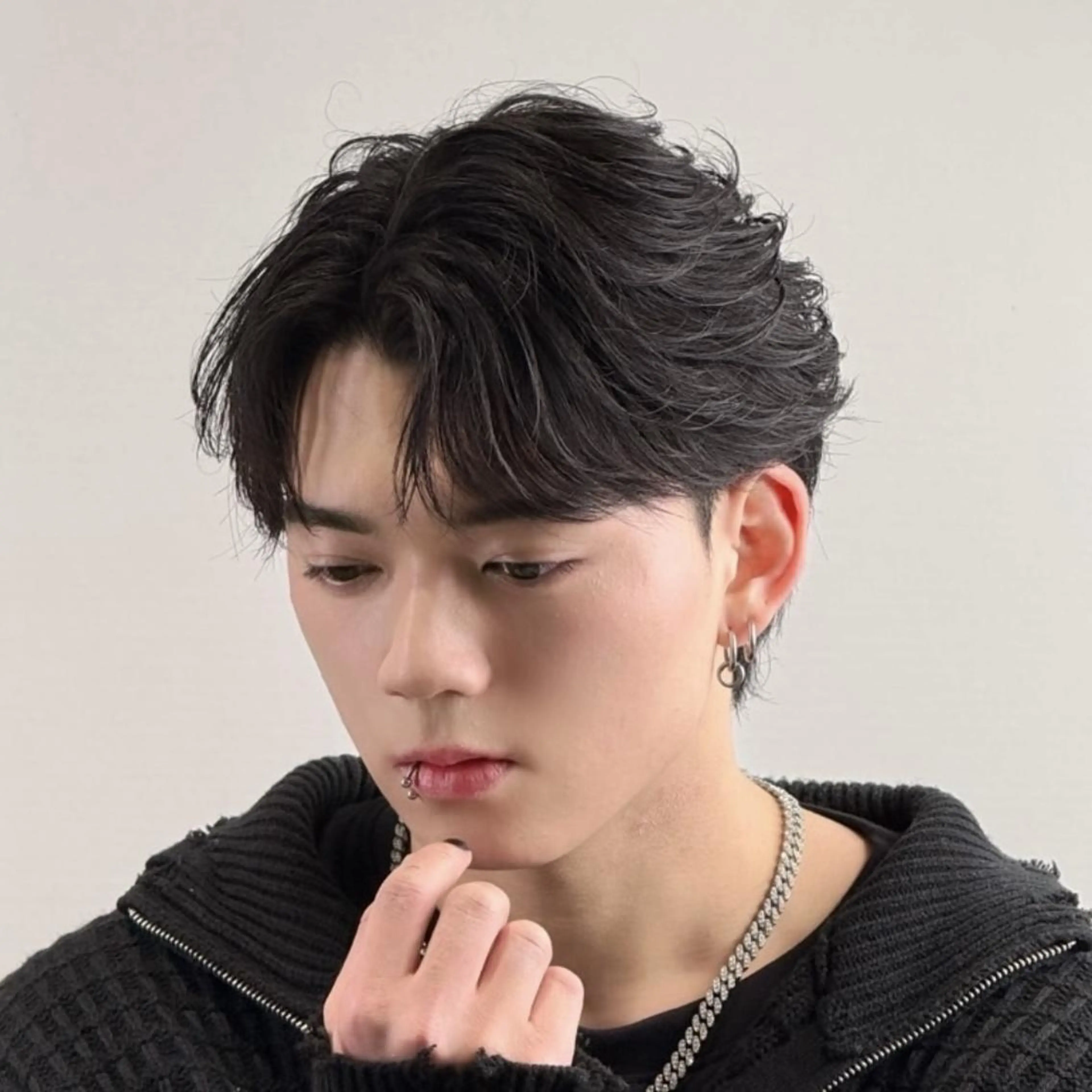 ショート パーマ メンズ カット パーマ GLANZ天神赤坂 メンズサロンのヘアスタイル