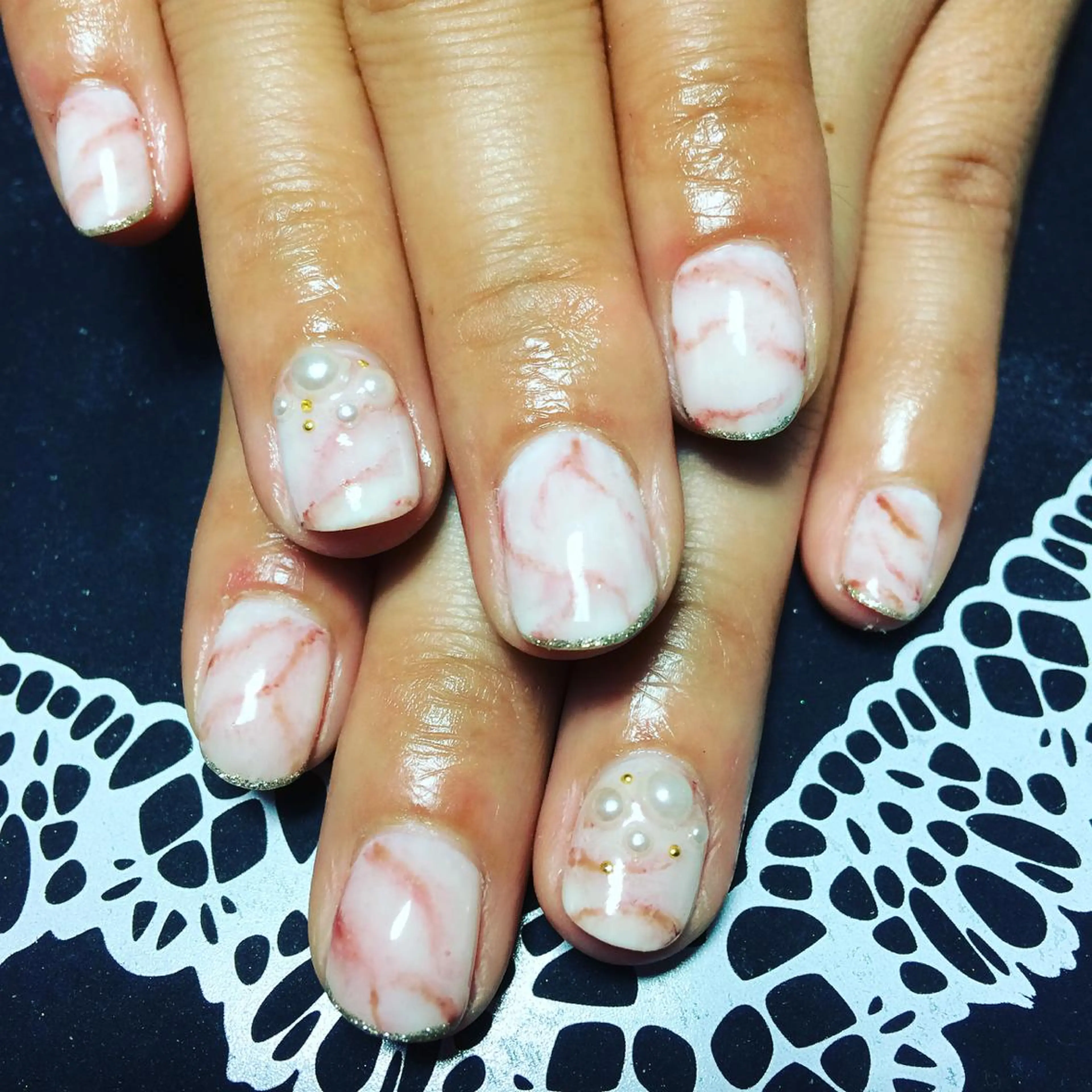 ネイル 大理石ネイル(マーブル) preciosa.nail所属・久場 晴美のネイルデザイン
