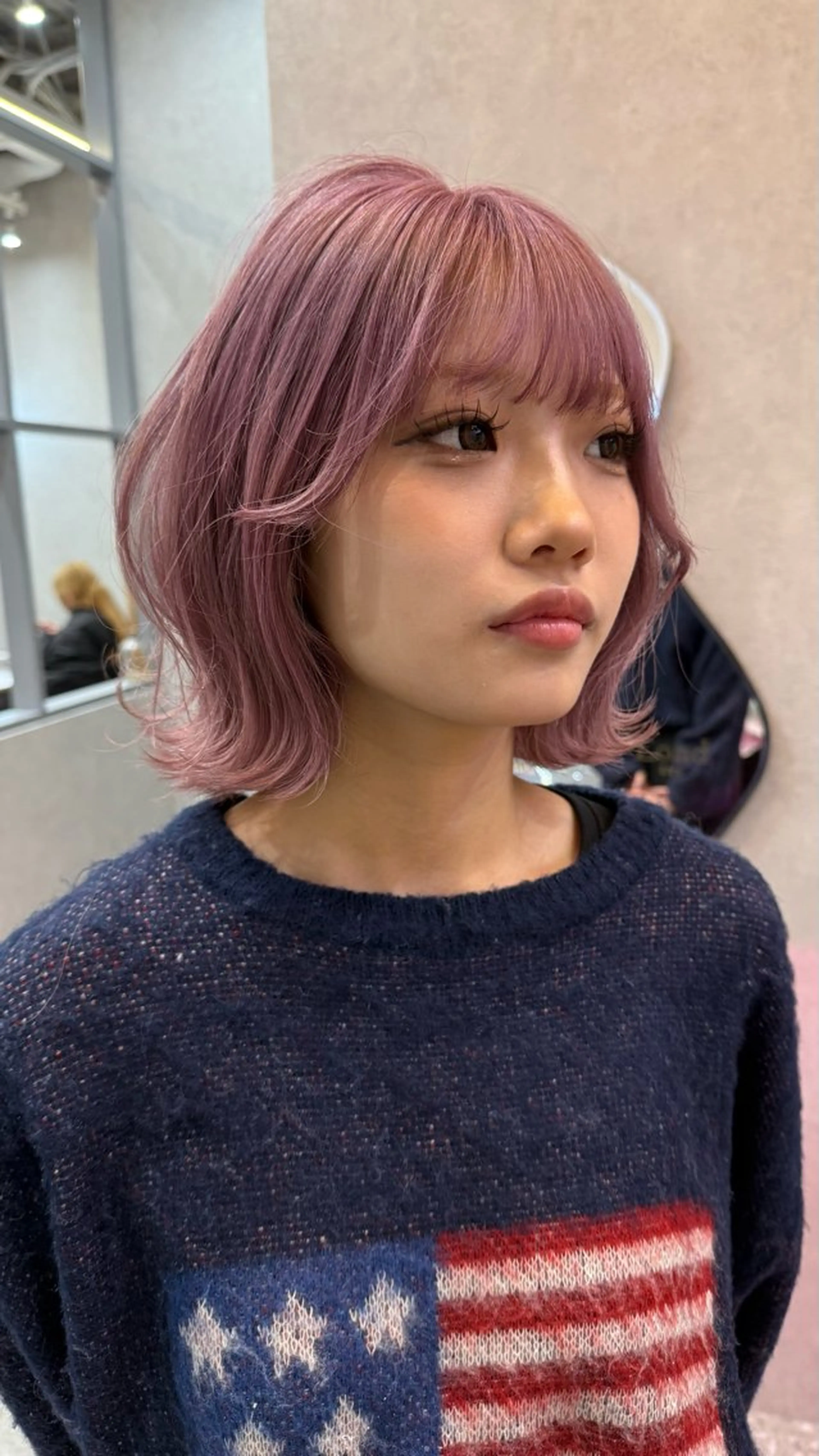 ショート カラー カット ヘアカラー トリートメント ヘアセット ケアブリーチ 韓国レイヤーKYONのヘアスタイル