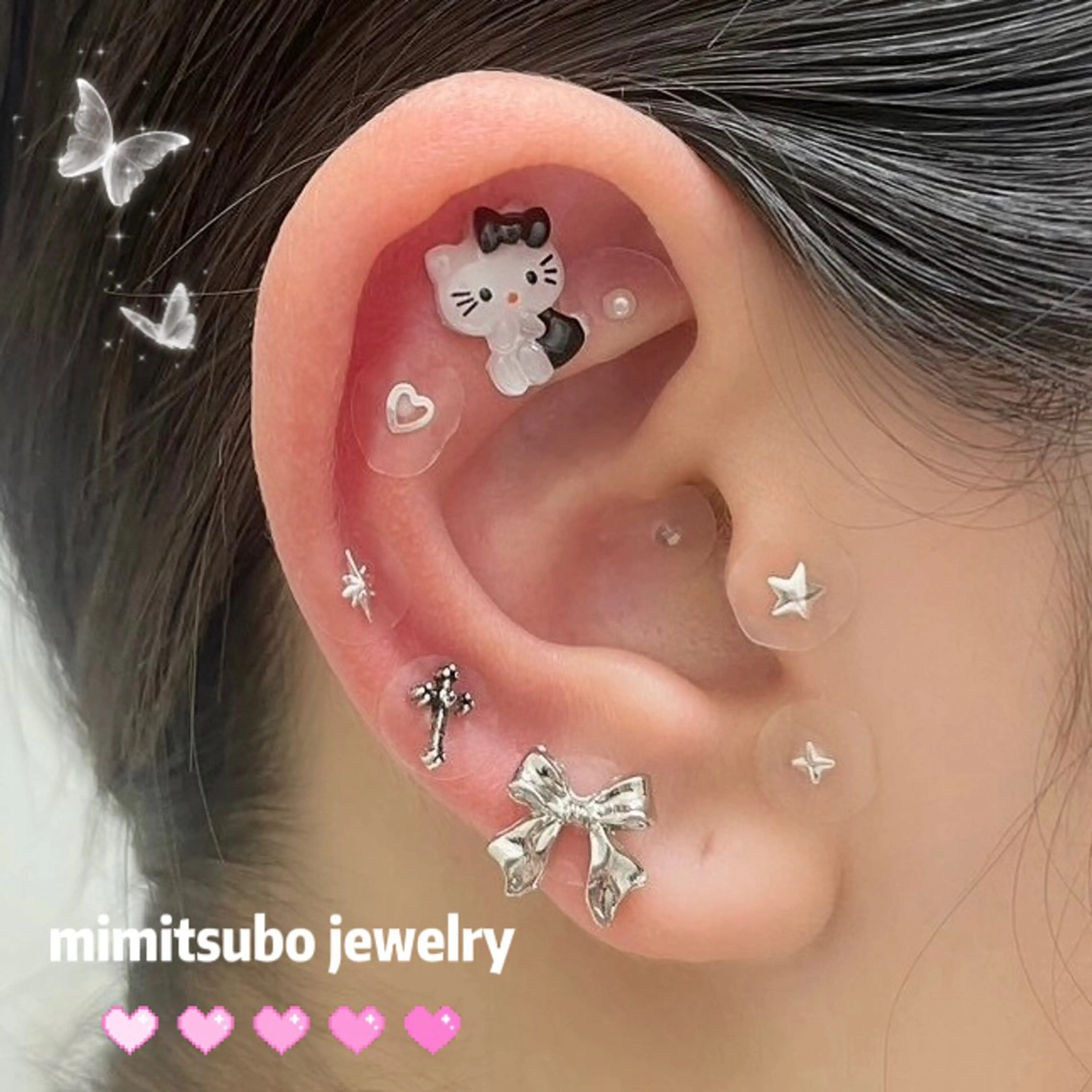 耳ツボジュエリー💎付け放題¥3700の写真