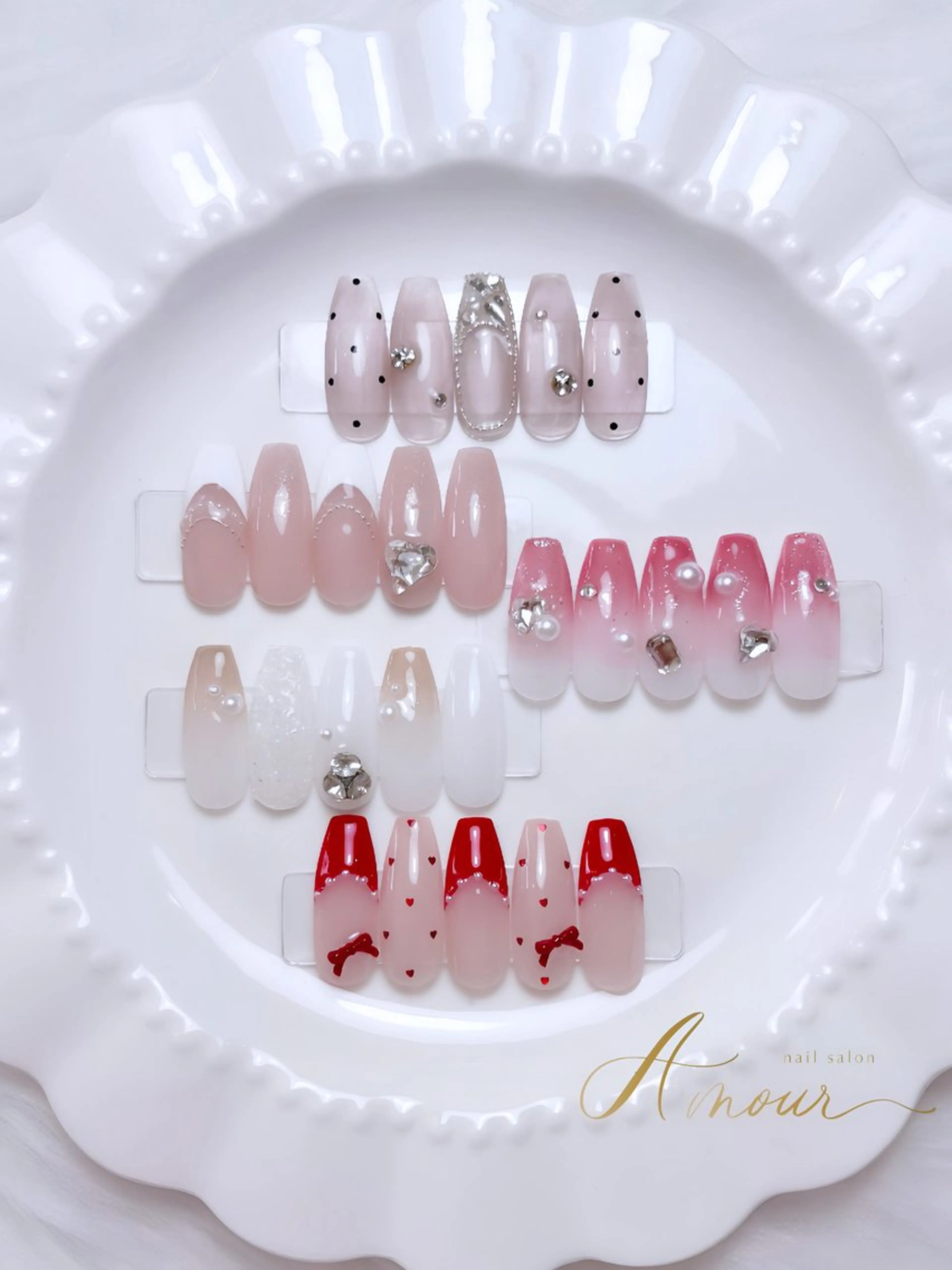 ネイル キラキラネイル ハンドネイル Amour🎀 ガーリーネイル専門店のネイルデザイン