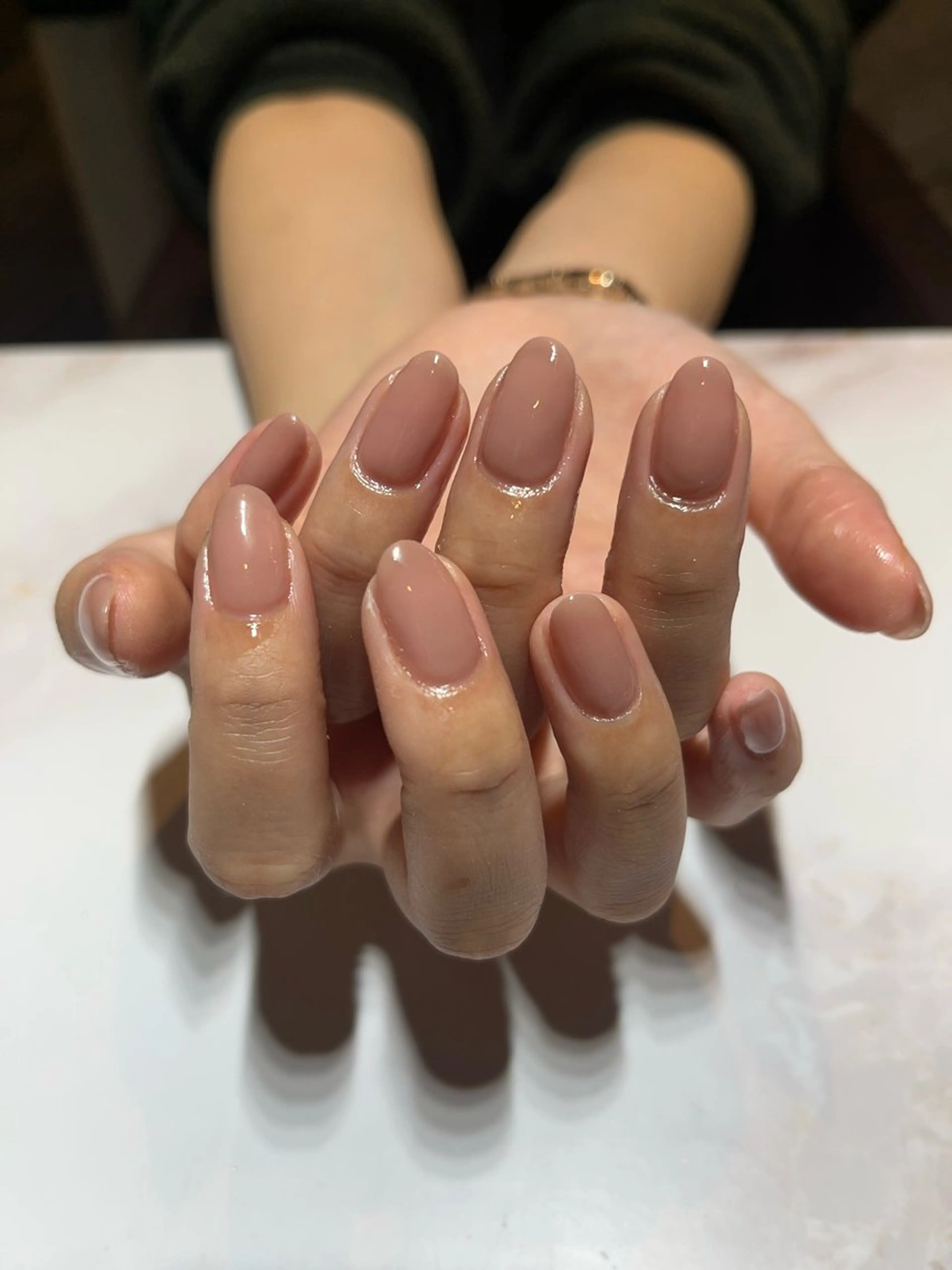 ネイル ワンカラーネイル シンプルネイル ハンドネイル RIKA@salon newsproutのネイルデザイン
