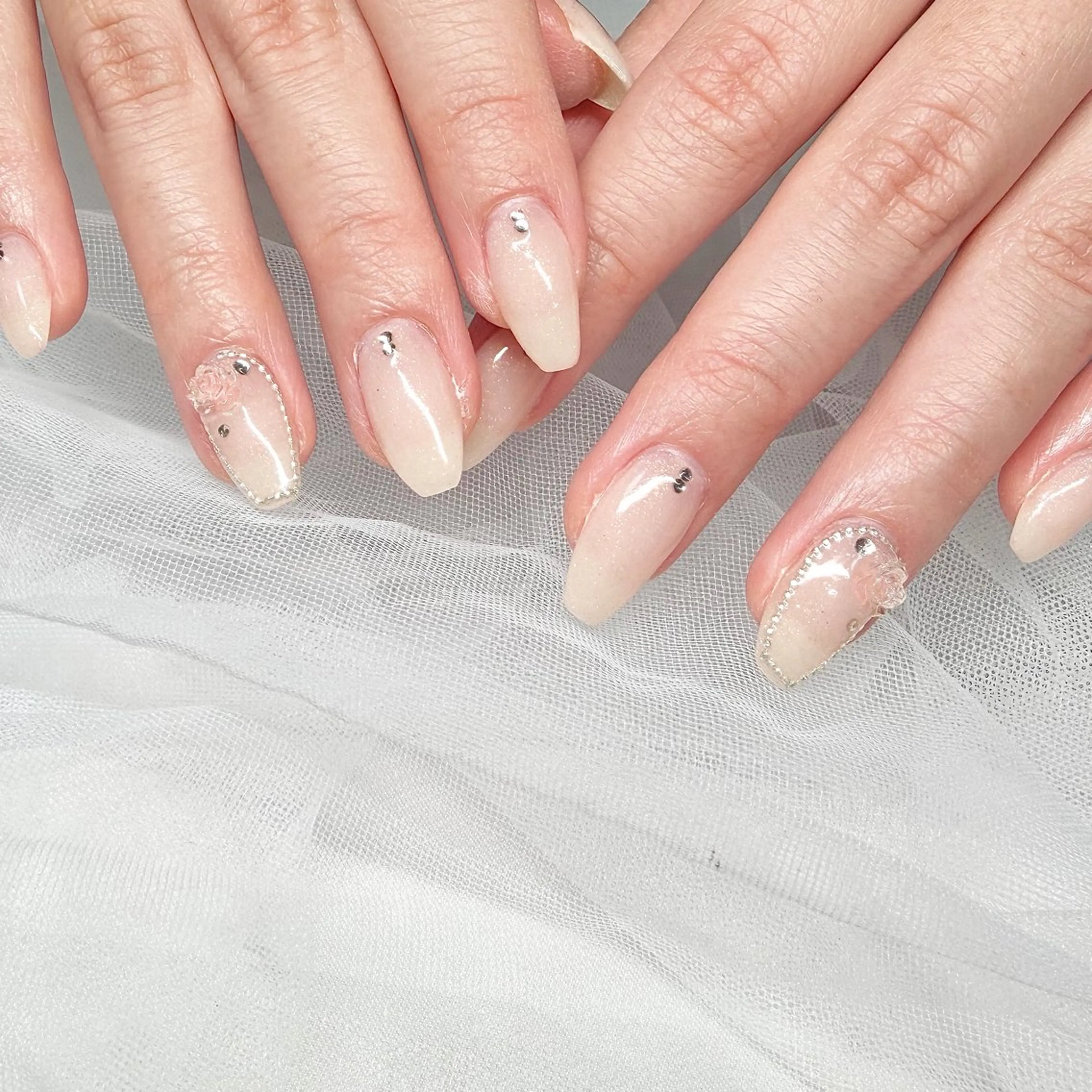 ネイル 長さ出し フラッシュネイル ジェルネイル マグネットネイル 持ち込み ハンドネイル 🌷Gemini nami🌷のネイルデザイン