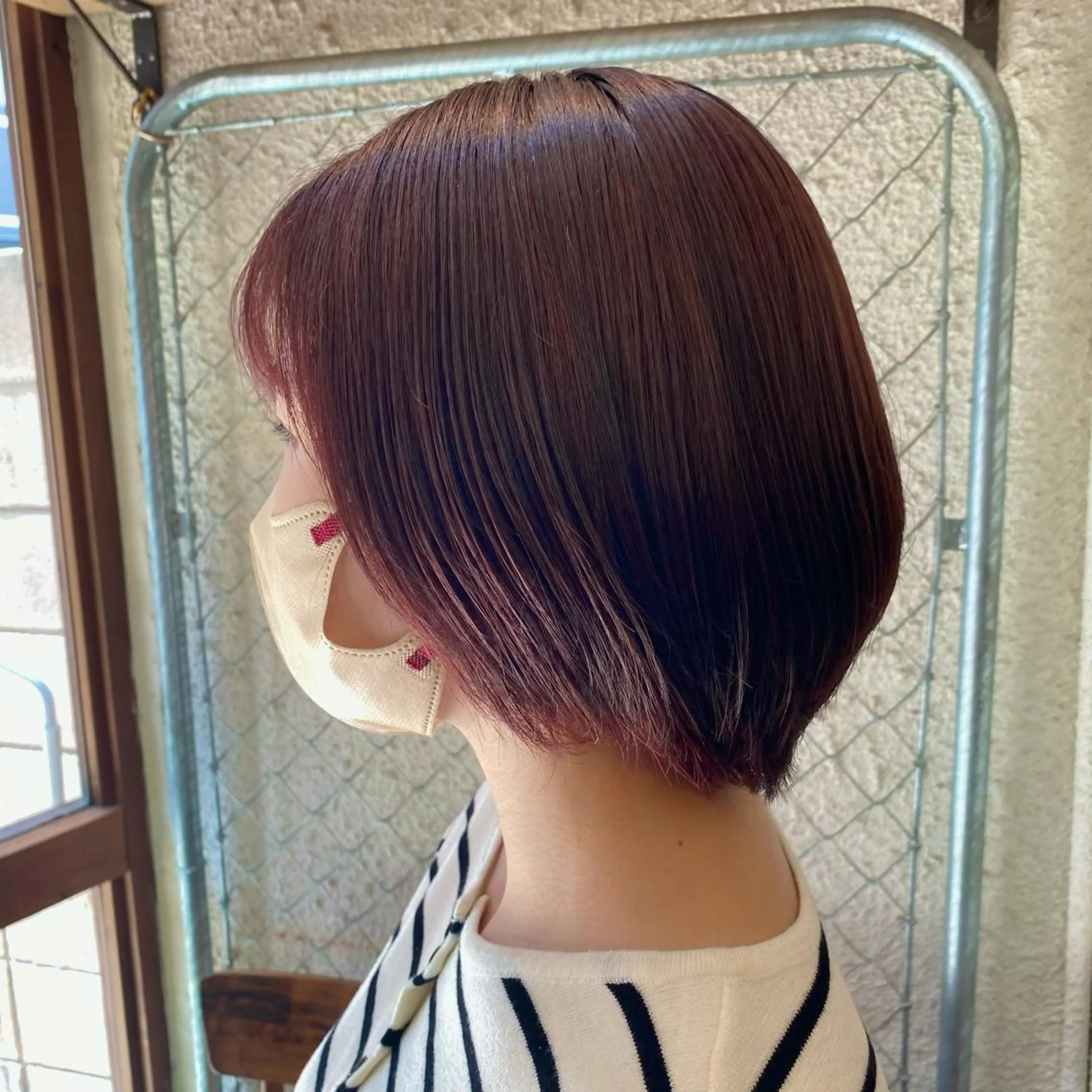 ショート カラー ブリーチ ブリーチなしカラー レッドカラー 暖色艶color / ボブ🦩Rioのヘアスタイル