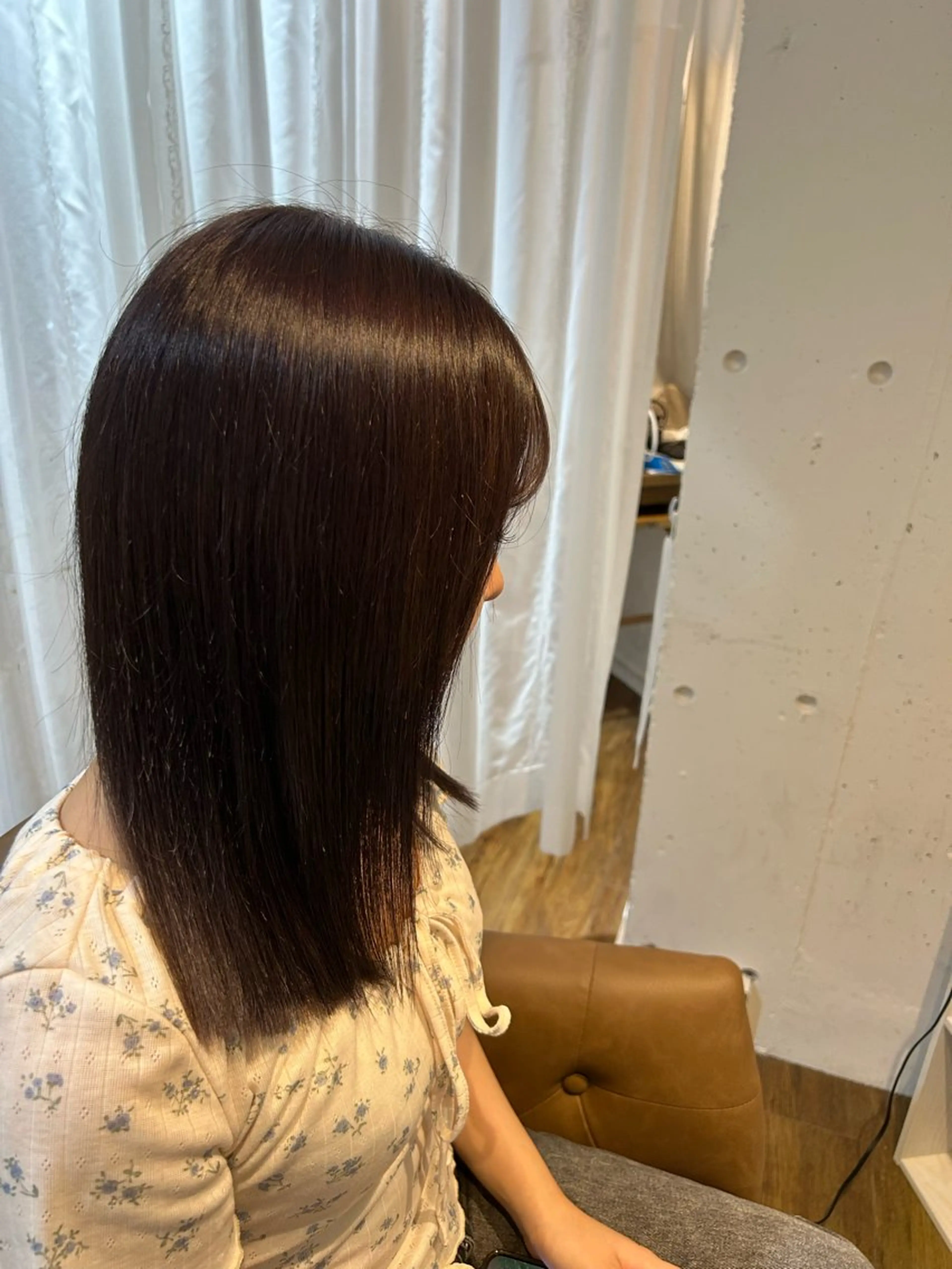 ミディアム カラー 8.9月カットモデル ✨募集中✨河本玲奈のヘアスタイル