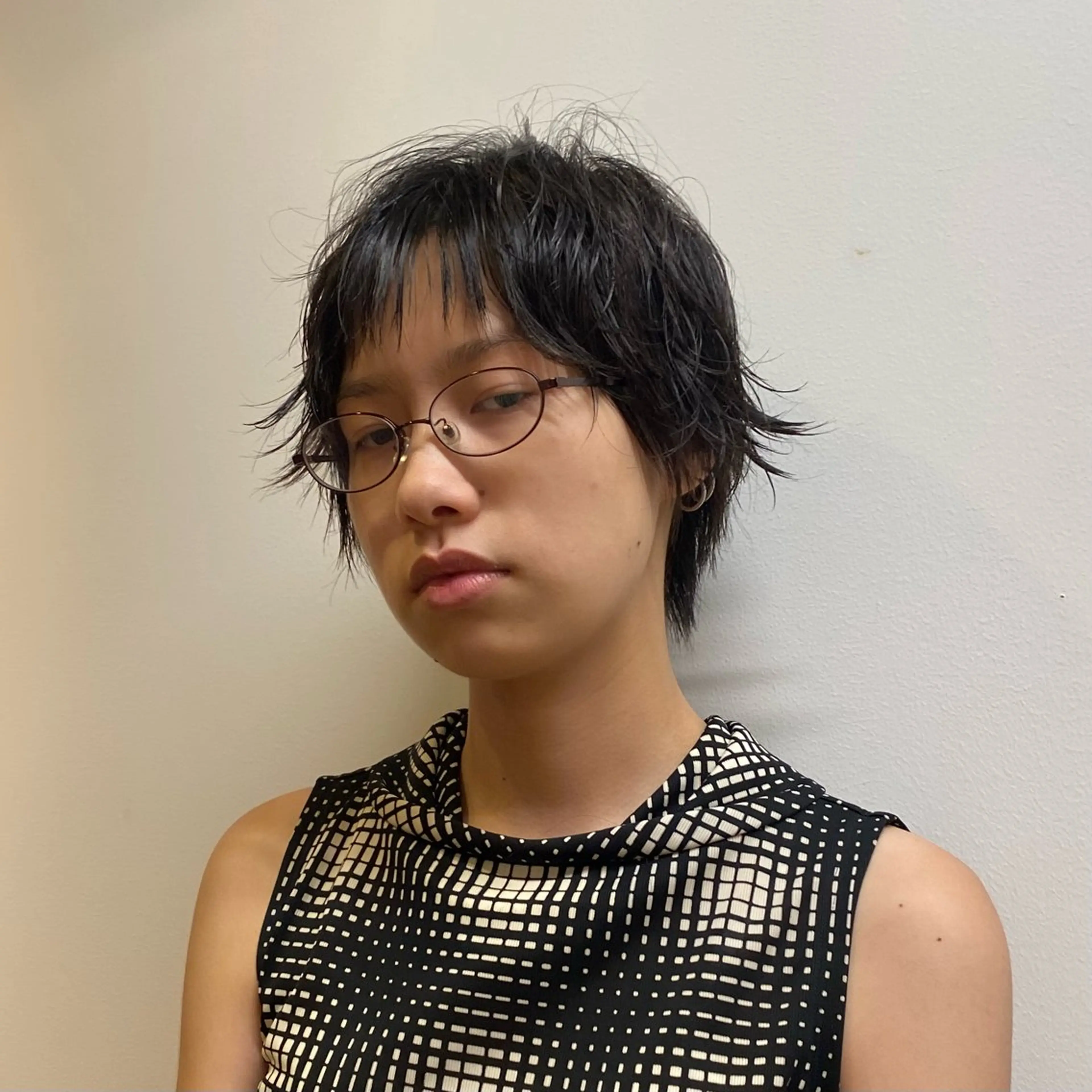 ショート ショートレイヤー レイヤーカット ショートヘア hair salon 束sok所属・ナホ/ハイトーン/ ショートカットモデルのヘアスタイル
