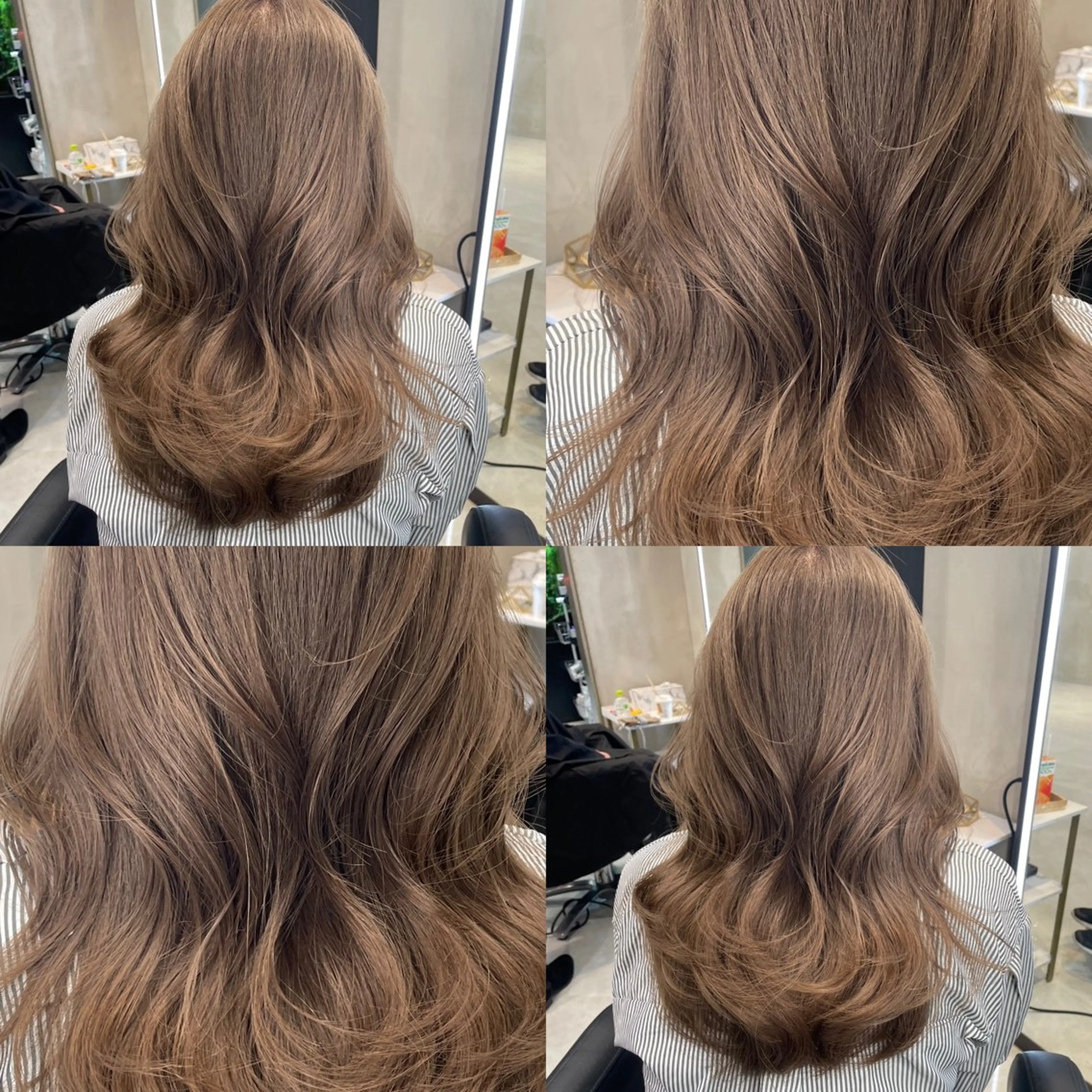 セミロング ヘアカラー 韓国ヘア🇰🇷 YURIYAのヘアスタイル