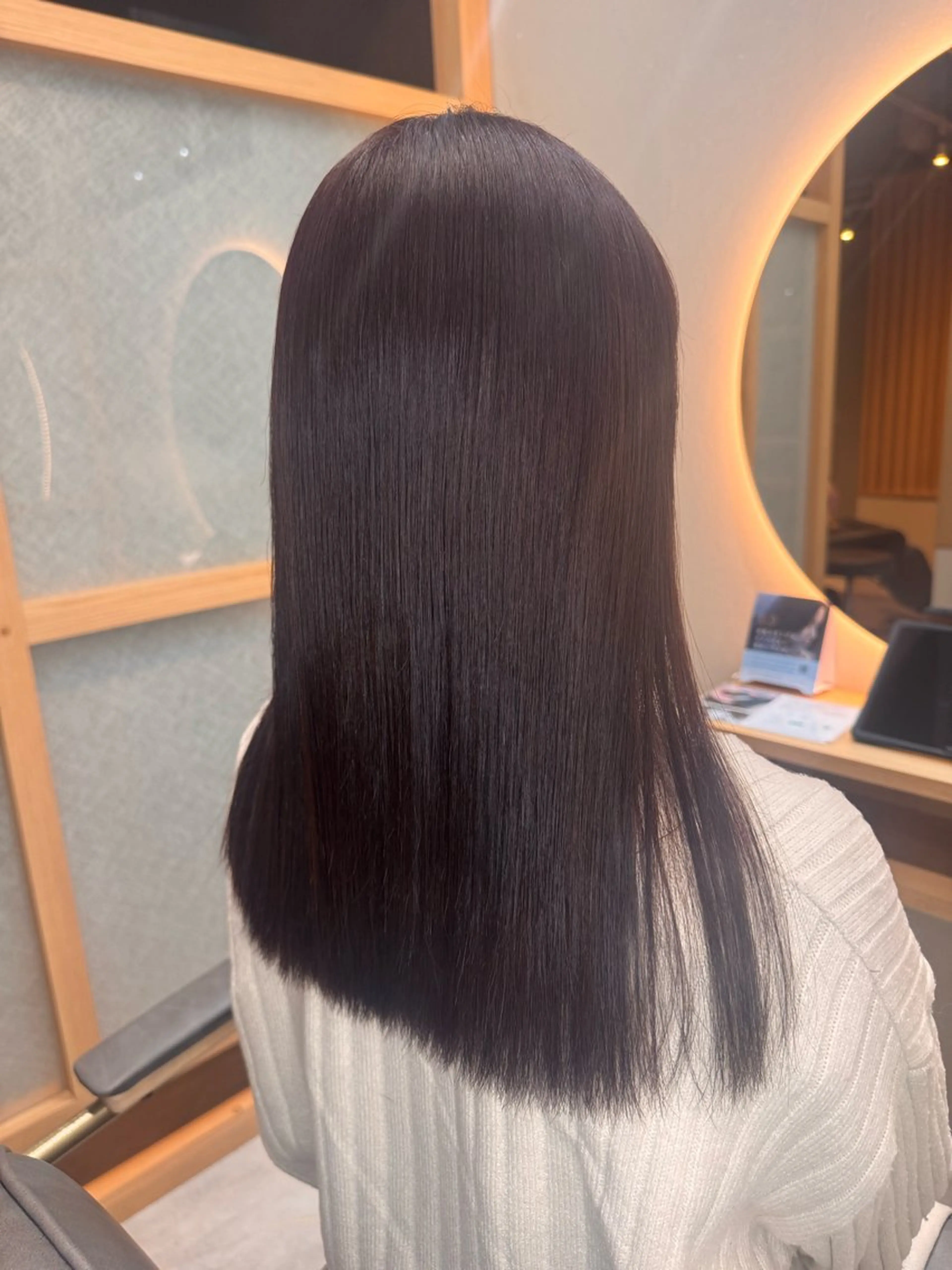 セミロング カラー みな🫧艶カラー/ 髪質改善/前髪カットのヘアスタイル