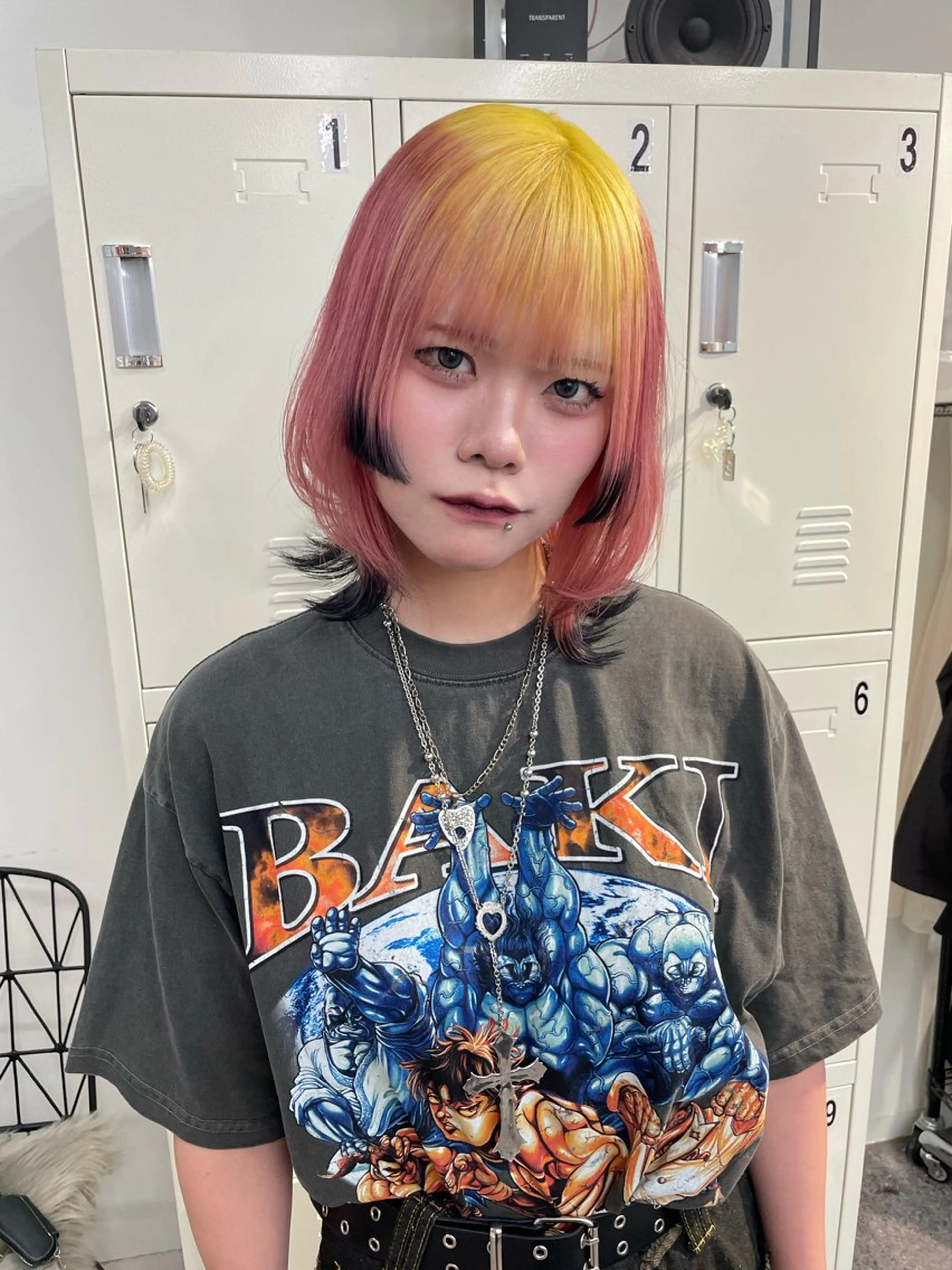ミディアム カラー カット ヘアカラー トリートメント パリピ師🐉 Mashuのヘアスタイル