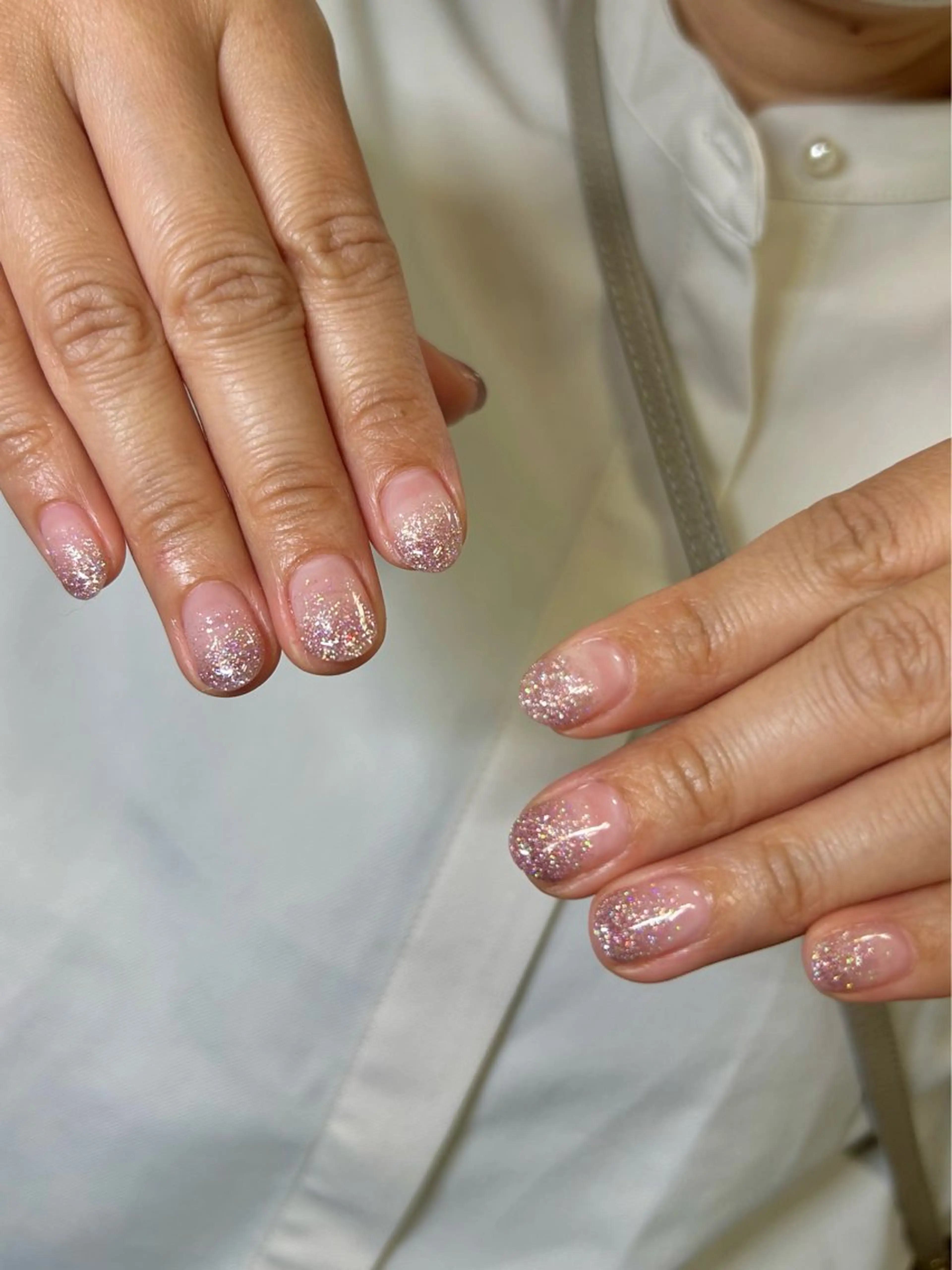 ネイル グラデーション ラメ(グリッター) ラメグラデーション private nailsalon Alice所属・Alice / Nanaのネイルデザイン