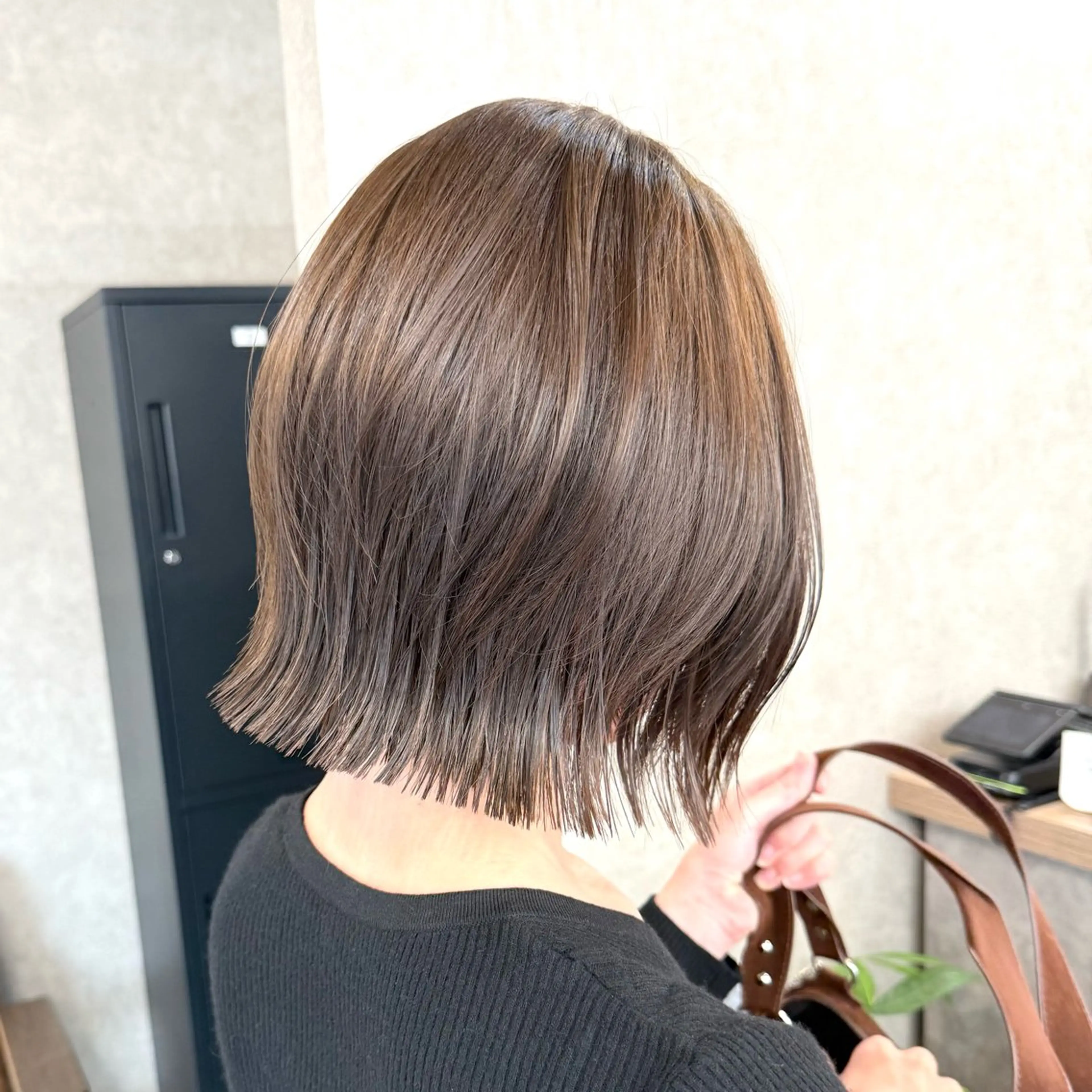 ミディアム カット ヘアカラー トリートメント 似合わせボブ🎀🫧 千葉 優希のヘアスタイル