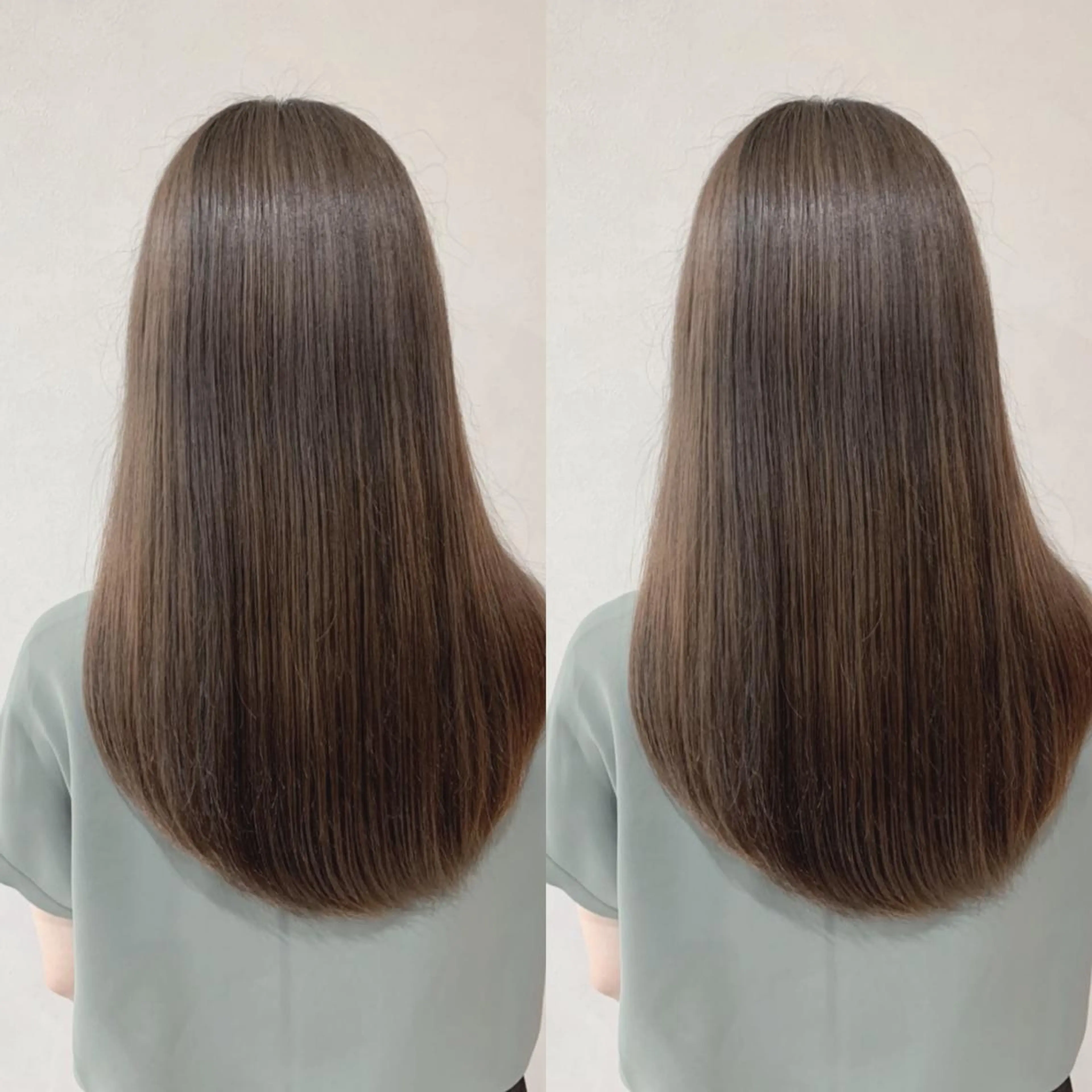 ロング 髪質改善 貸切サロンのヘアスタイル