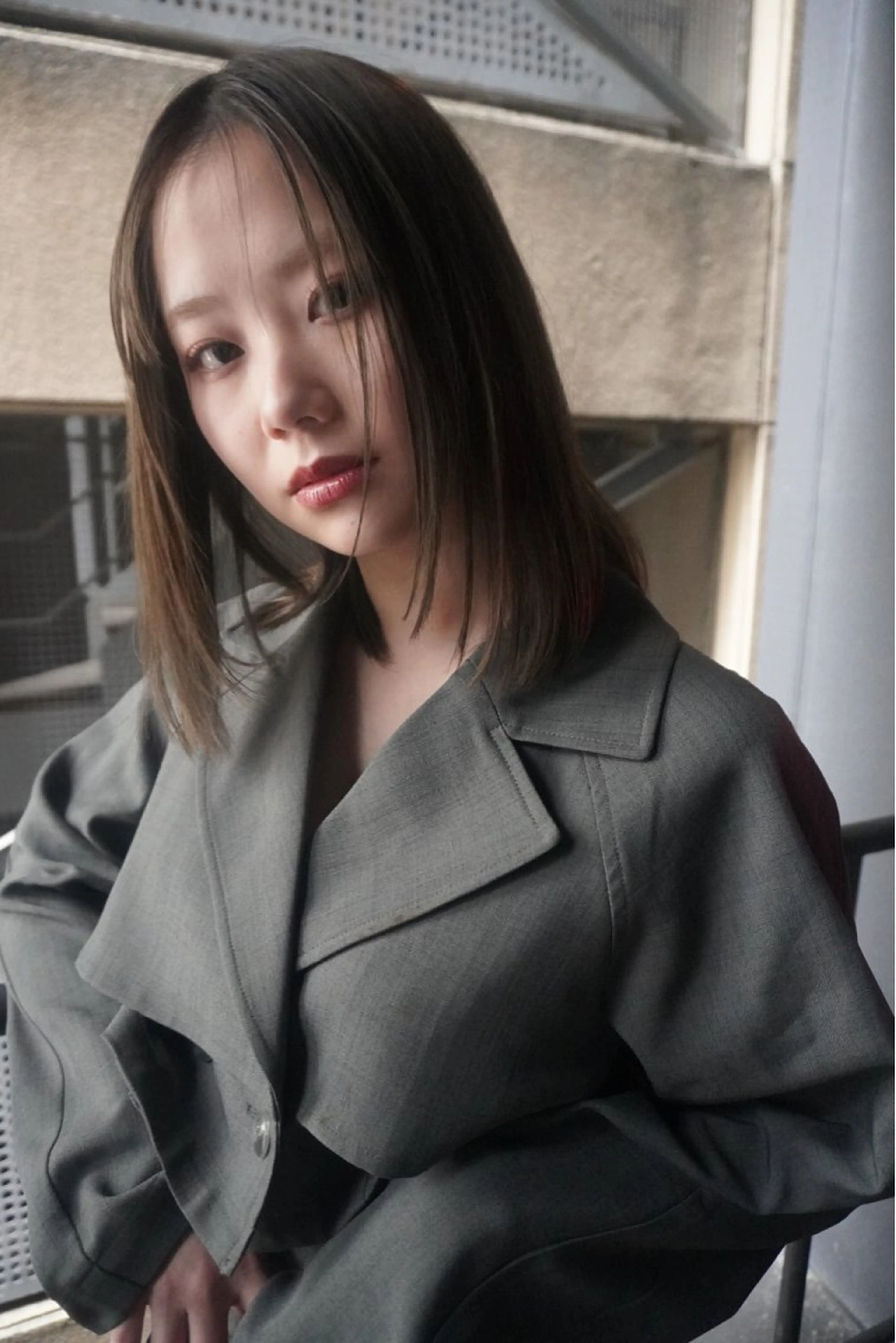 ミディアム 🌐NATSUMI 🌐【寒色カラー】のヘアスタイル