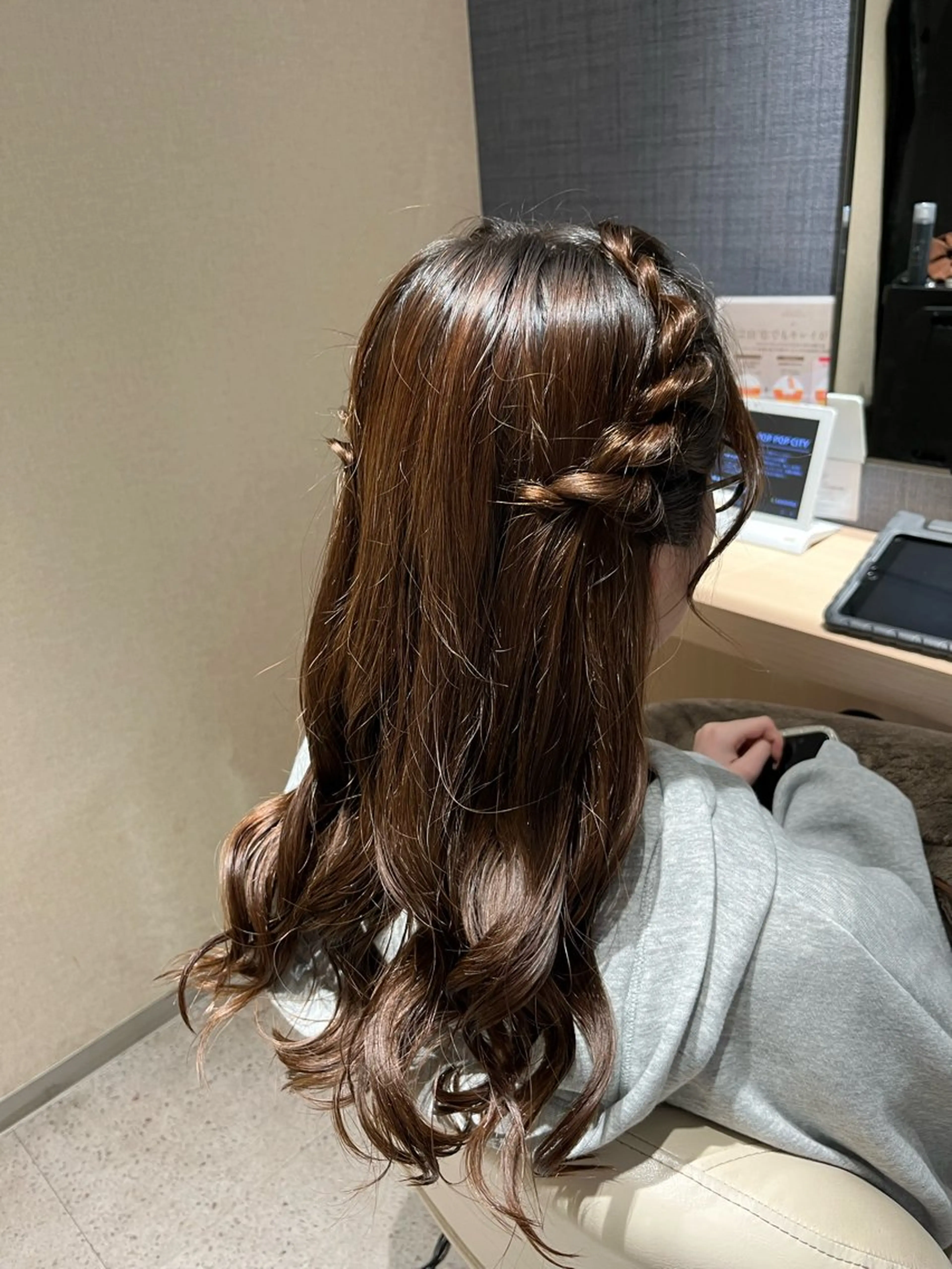 ロング ヘアアレンジ メンズパーマモデル ／浅野未来🌼.*のヘアスタイル