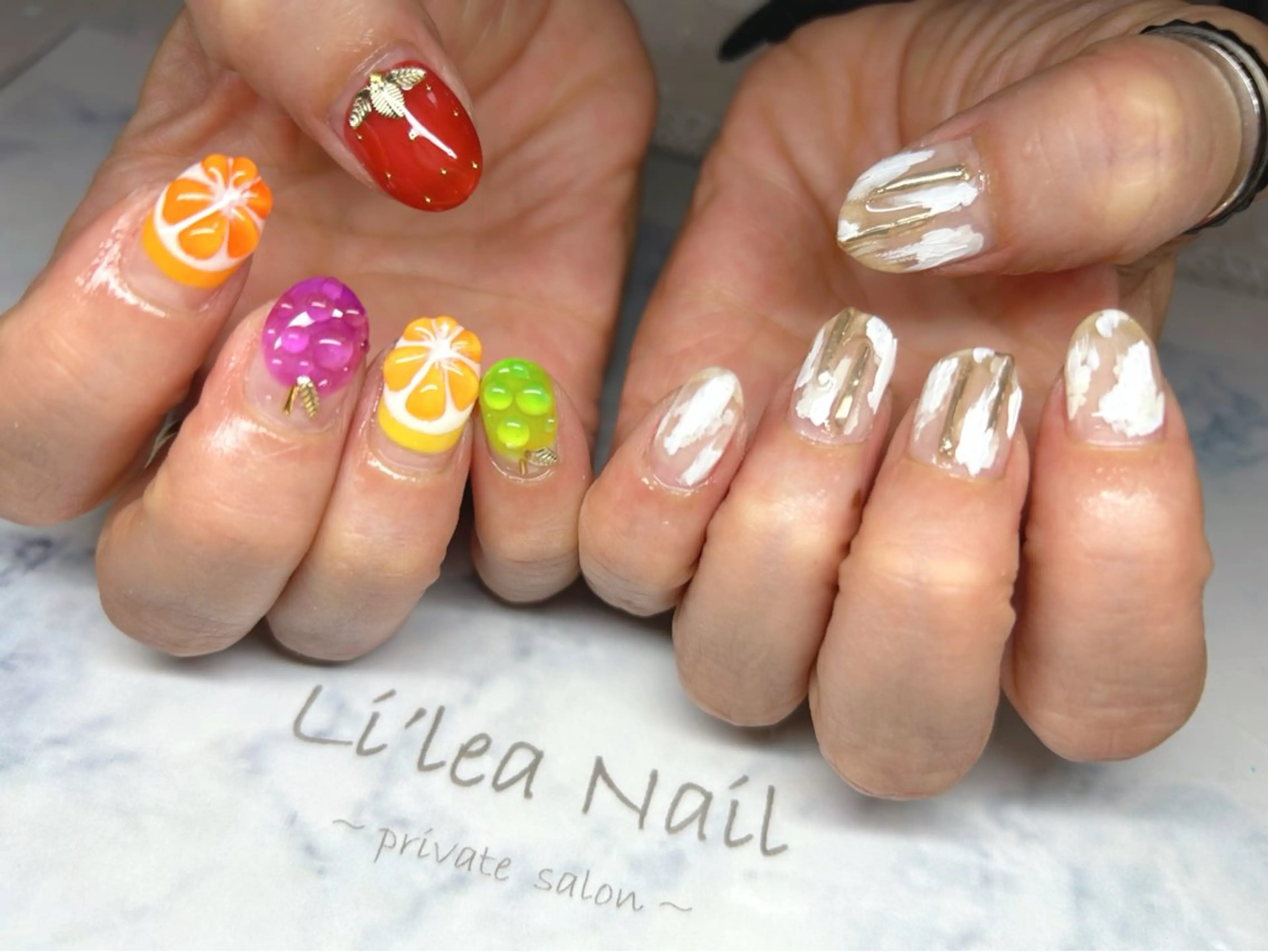 ネイル ハンドネイル Li'leaNail AINAのネイルデザイン