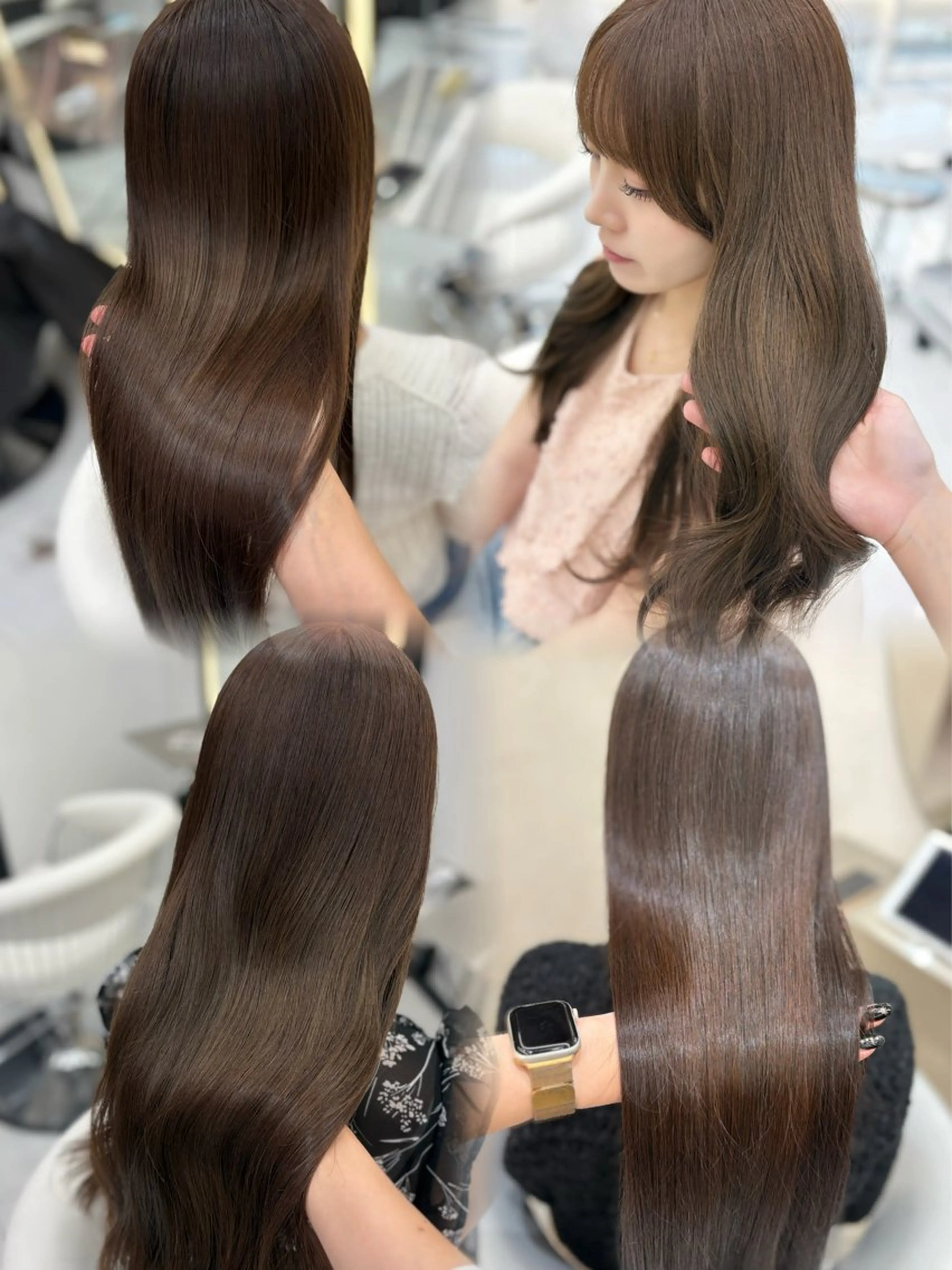 ロング カラー 新宿/韓国ヘア 中明度カラー/かやのヘアスタイル