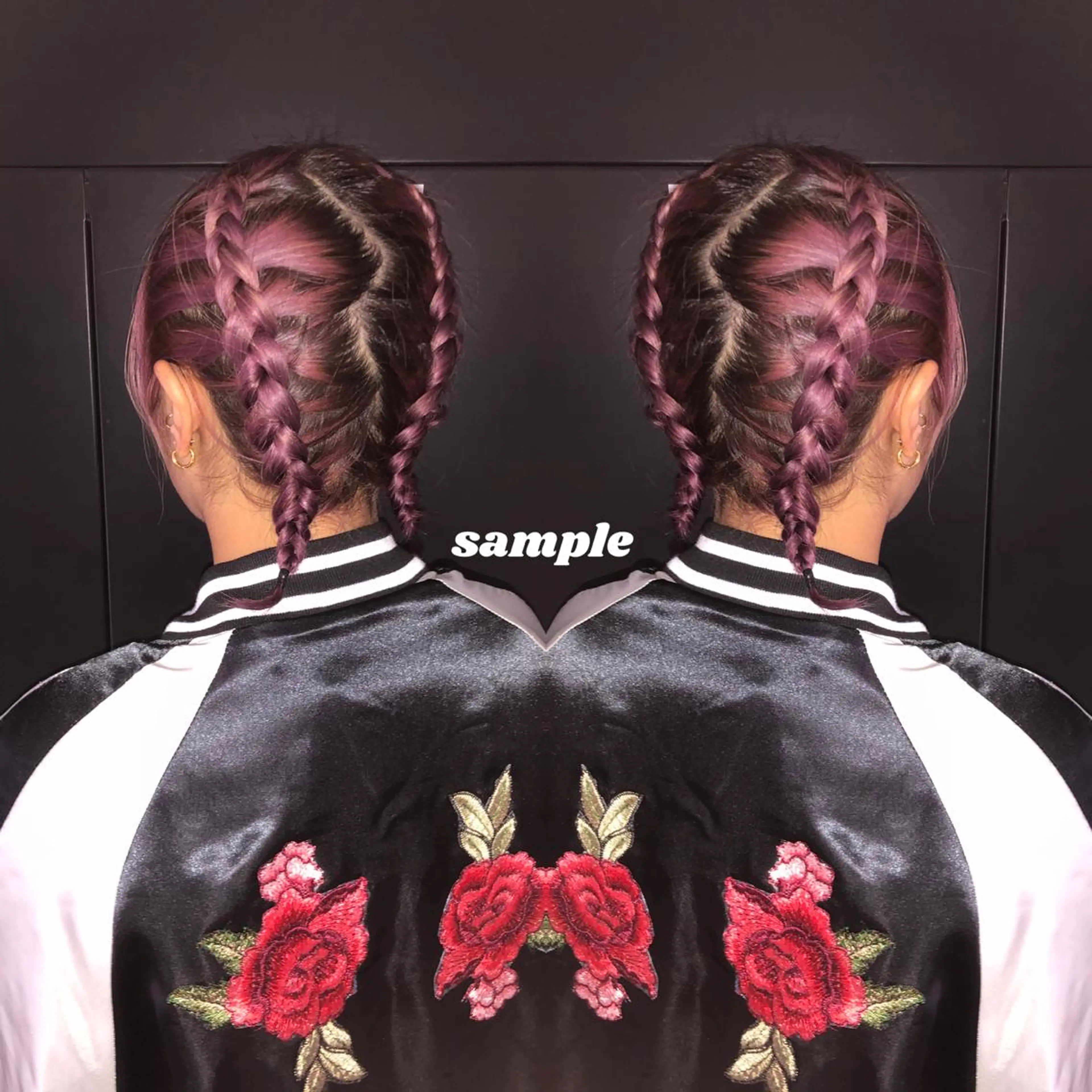 ミディアム ヘアアレンジ 三つ編み カット ヘアカラー Richromatic所属・M Jのヘアスタイル