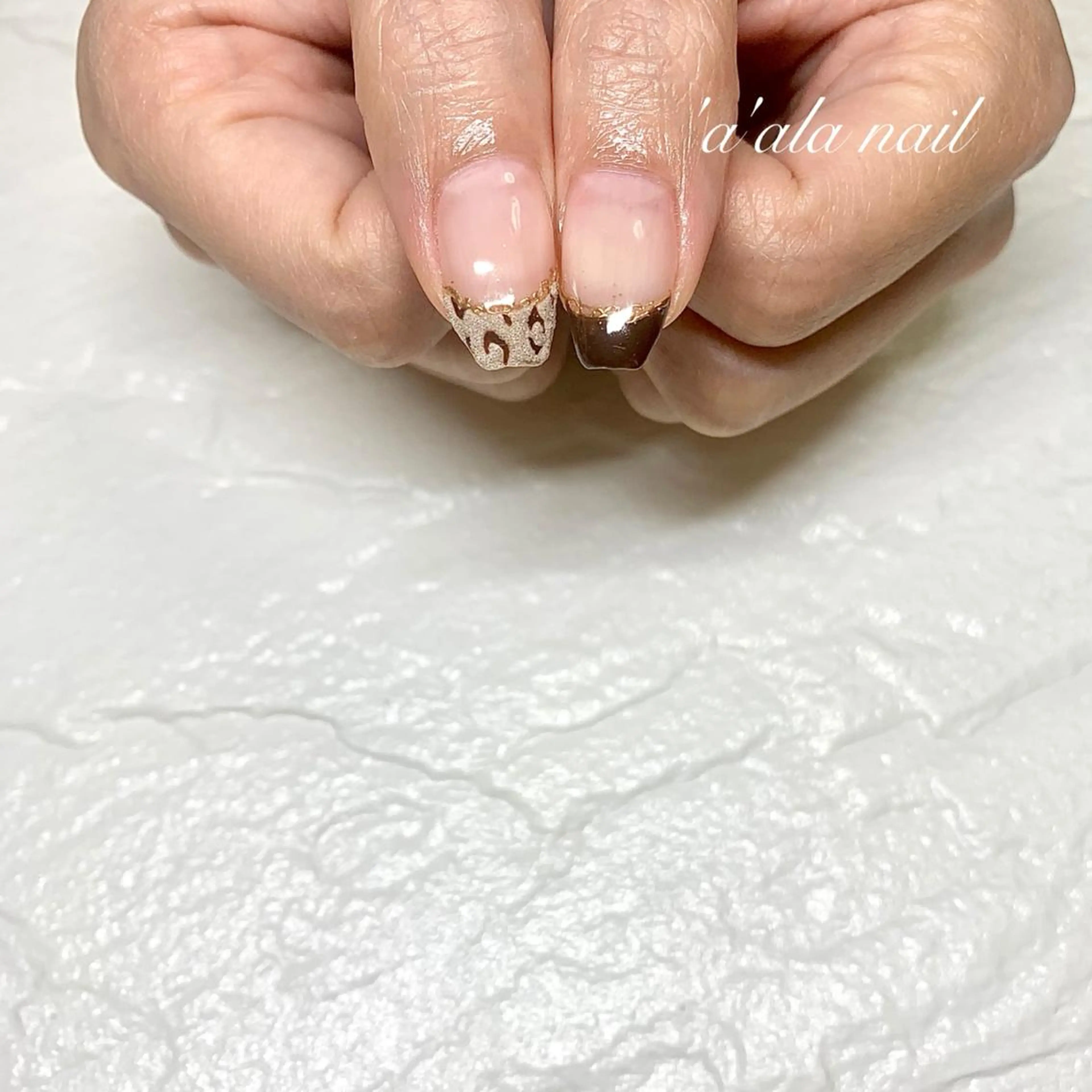 ネイル アートネイル フレンチネイル 'a'ala nailのネイルデザイン