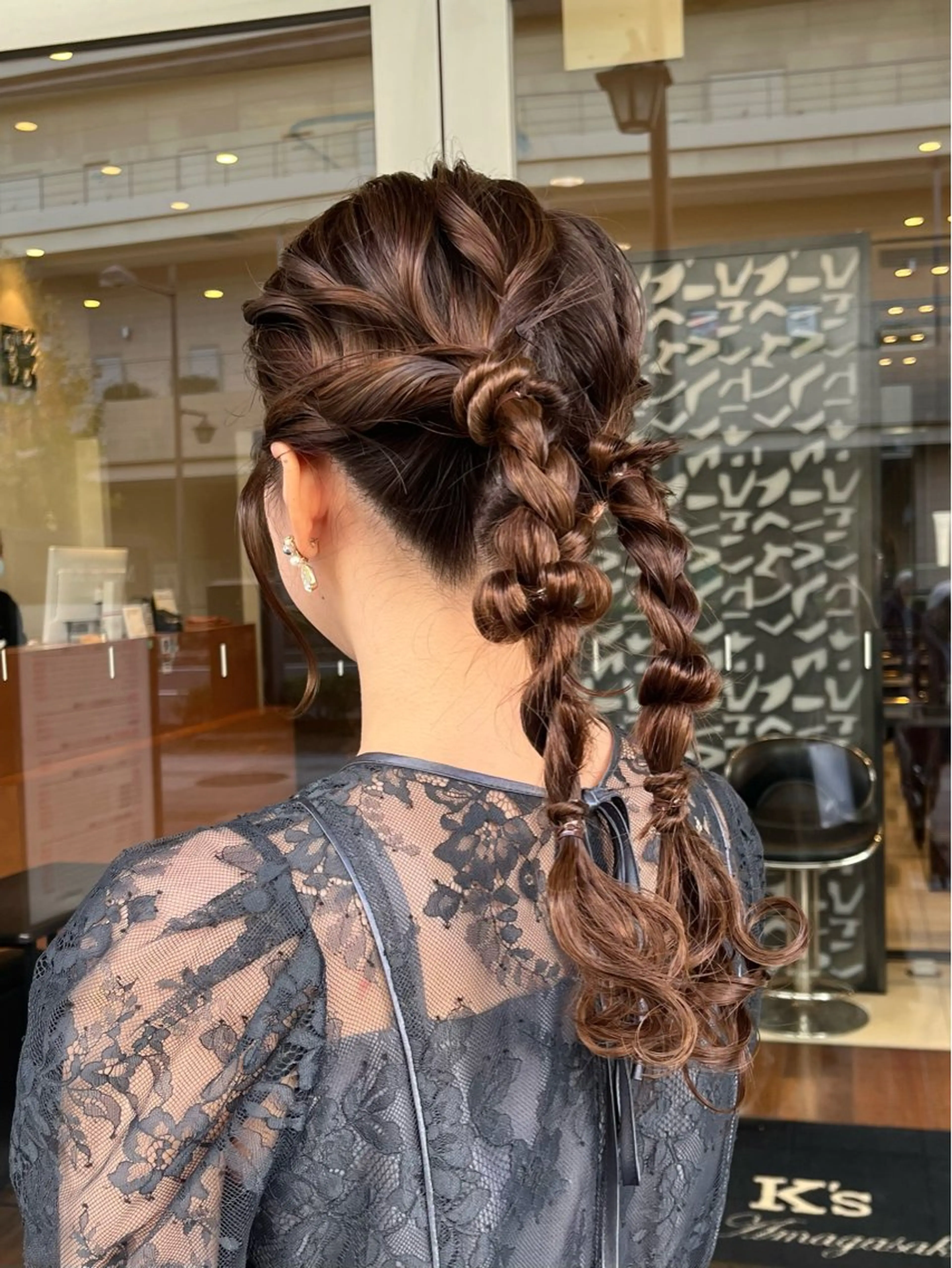 ロング ヘアアレンジ 結婚式・ブライダル ヘアセット 🐲松園ルナ🐲 似合わせマスターのヘアスタイル
