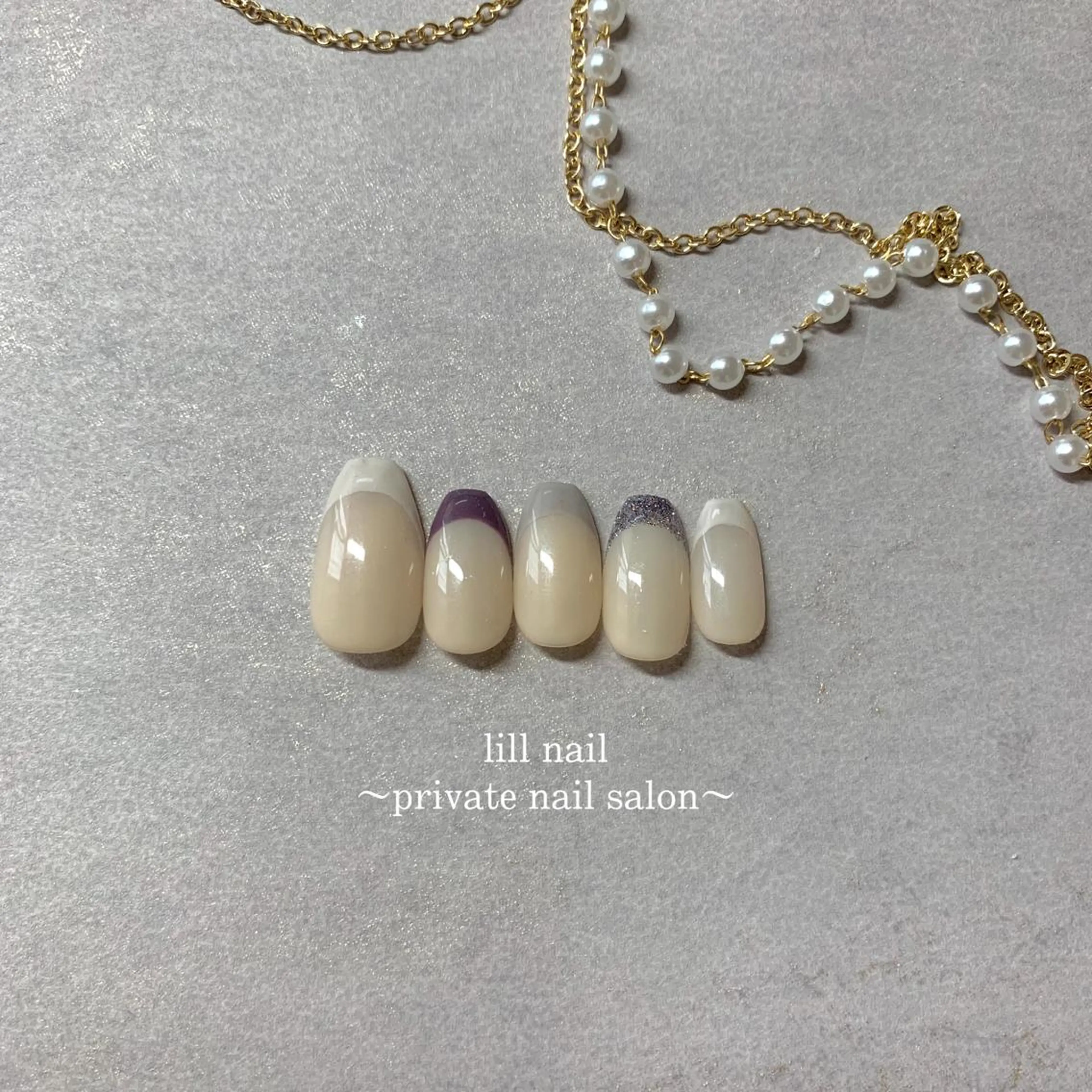 ミディアム pllia beautyのネイルデザイン