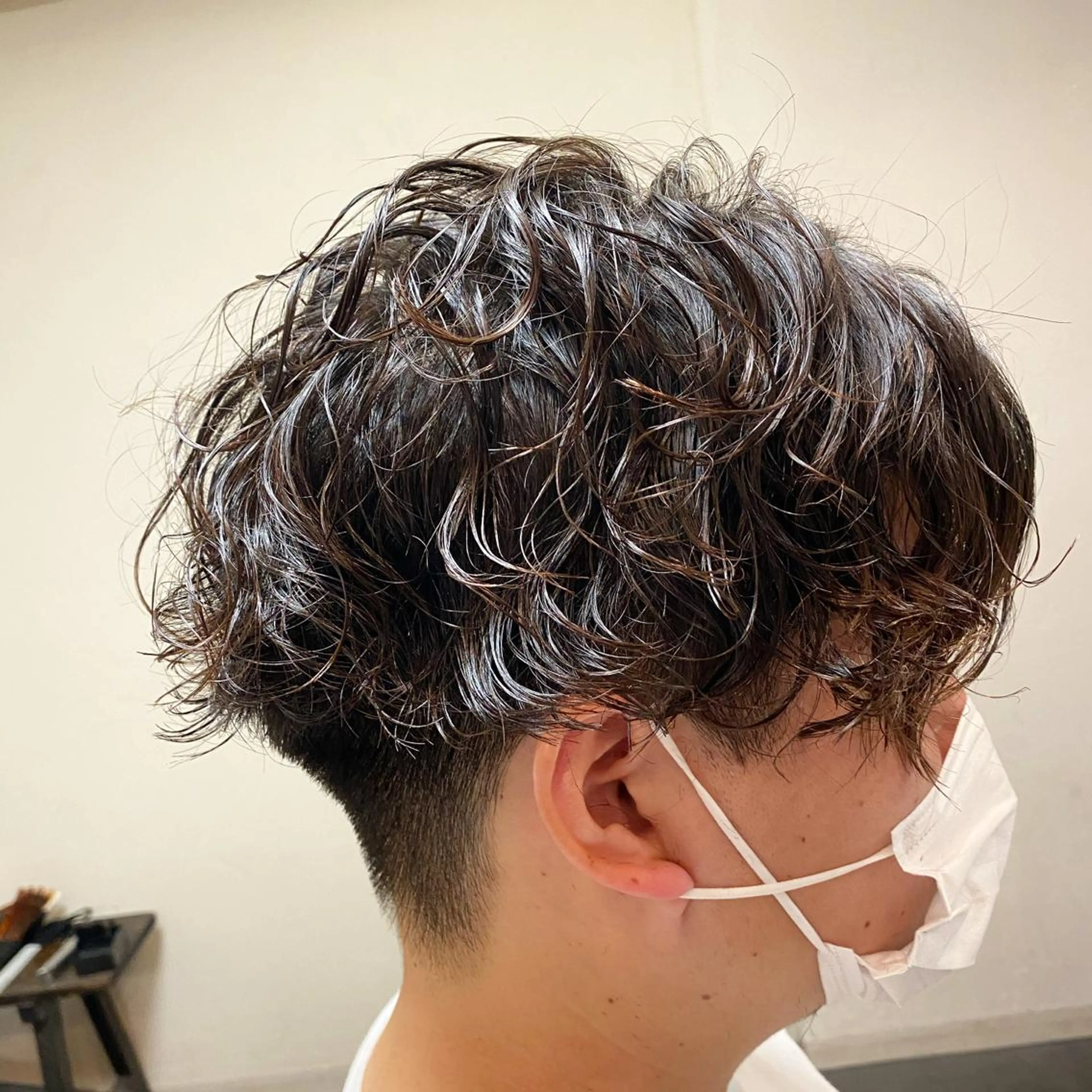 ショート パーマ メンズ メンズパーマ スパイラルパーマ TELA HAIR   岩槻所属・TELA HAIR 岩槻　高梨のヘアスタイル