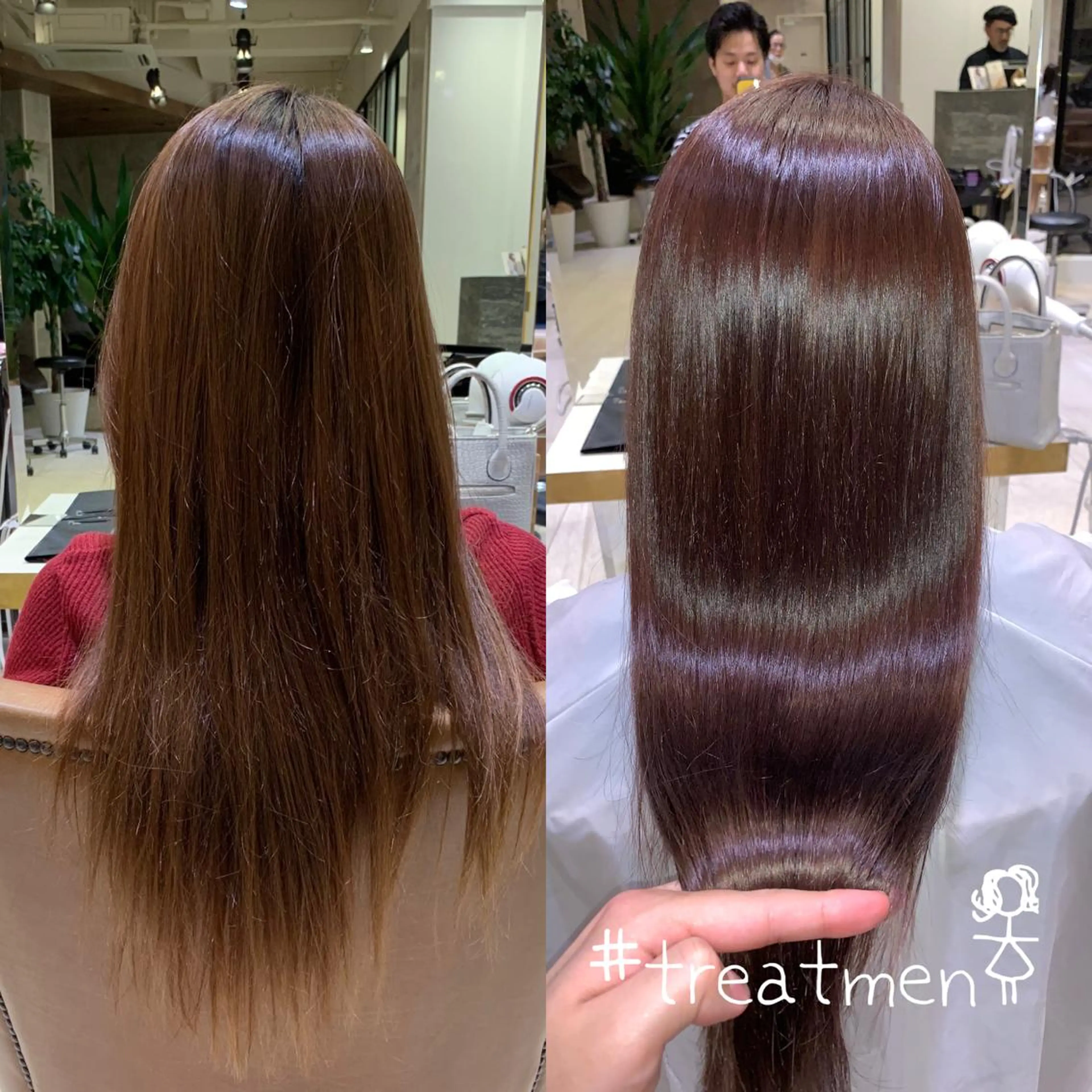 カラー 韓国レイヤー×透明感 髪質改善　武田涼のヘアスタイル