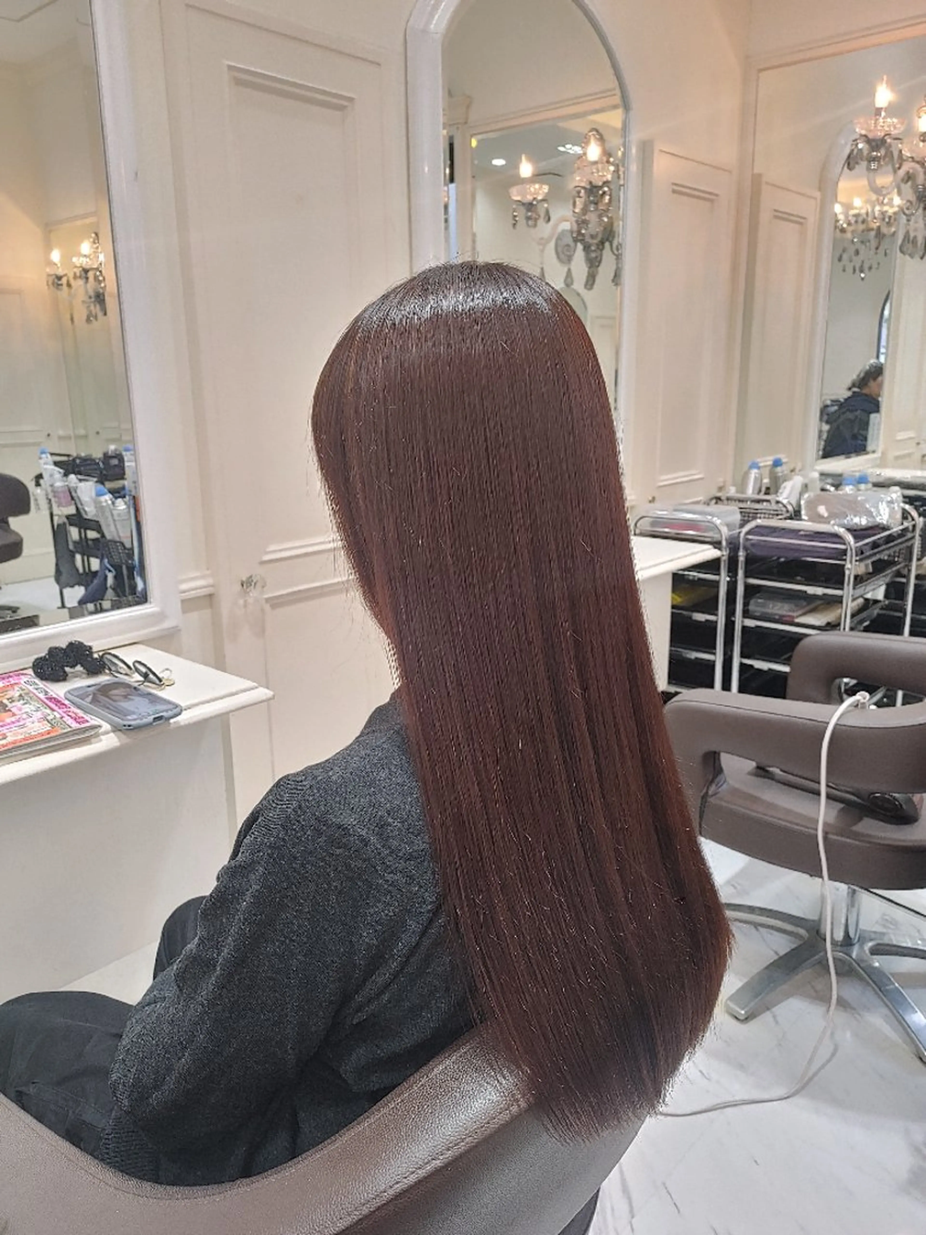 ロング 縮毛矯正 トリートメント 中村 裕昭のヘアスタイル