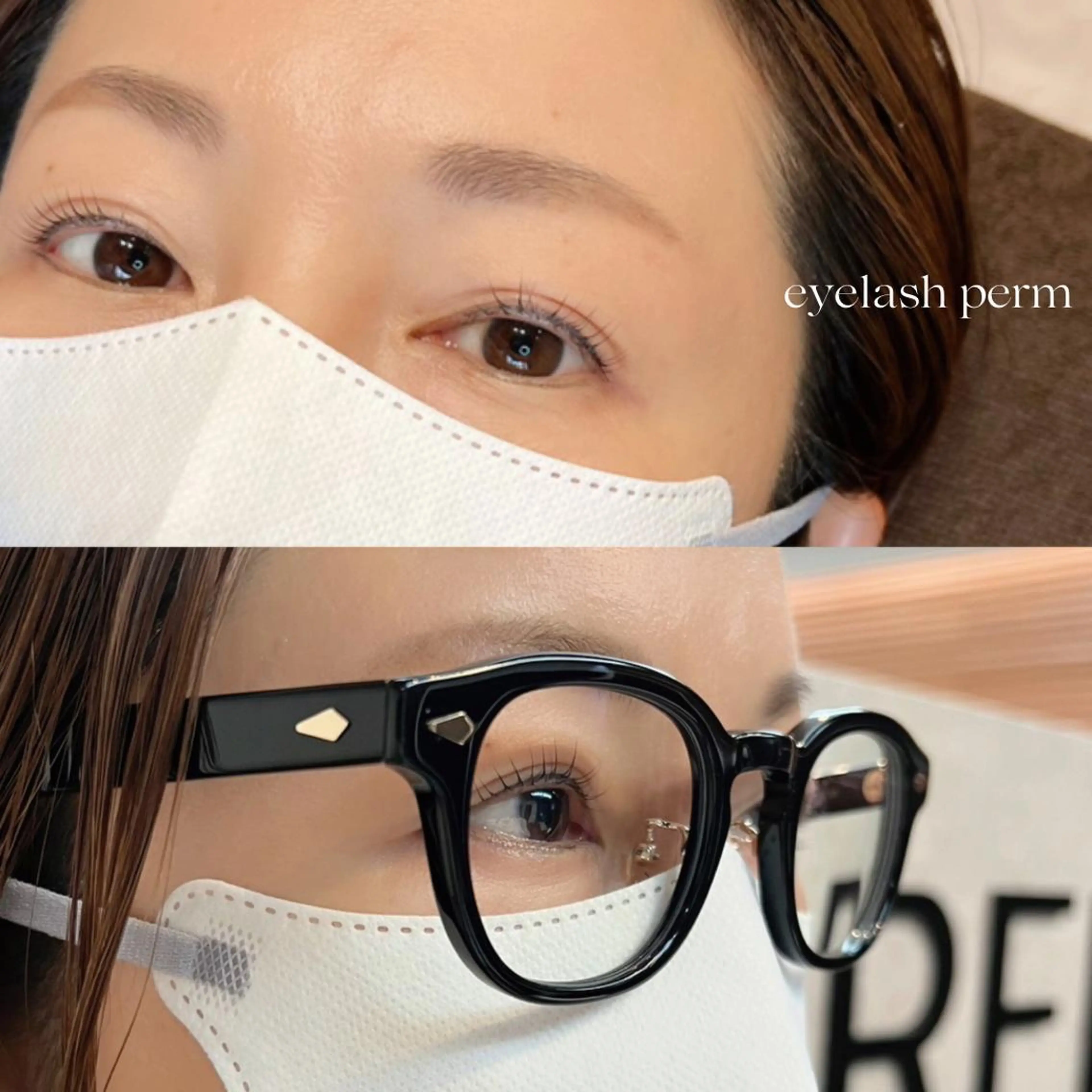 マツエク・マツパ ナチュラル パリジェンヌラッシュリフト まつげパーマ 一重×まつ毛パーマ マツパ GREEM Eyelashのマツエク・マツパデザイン