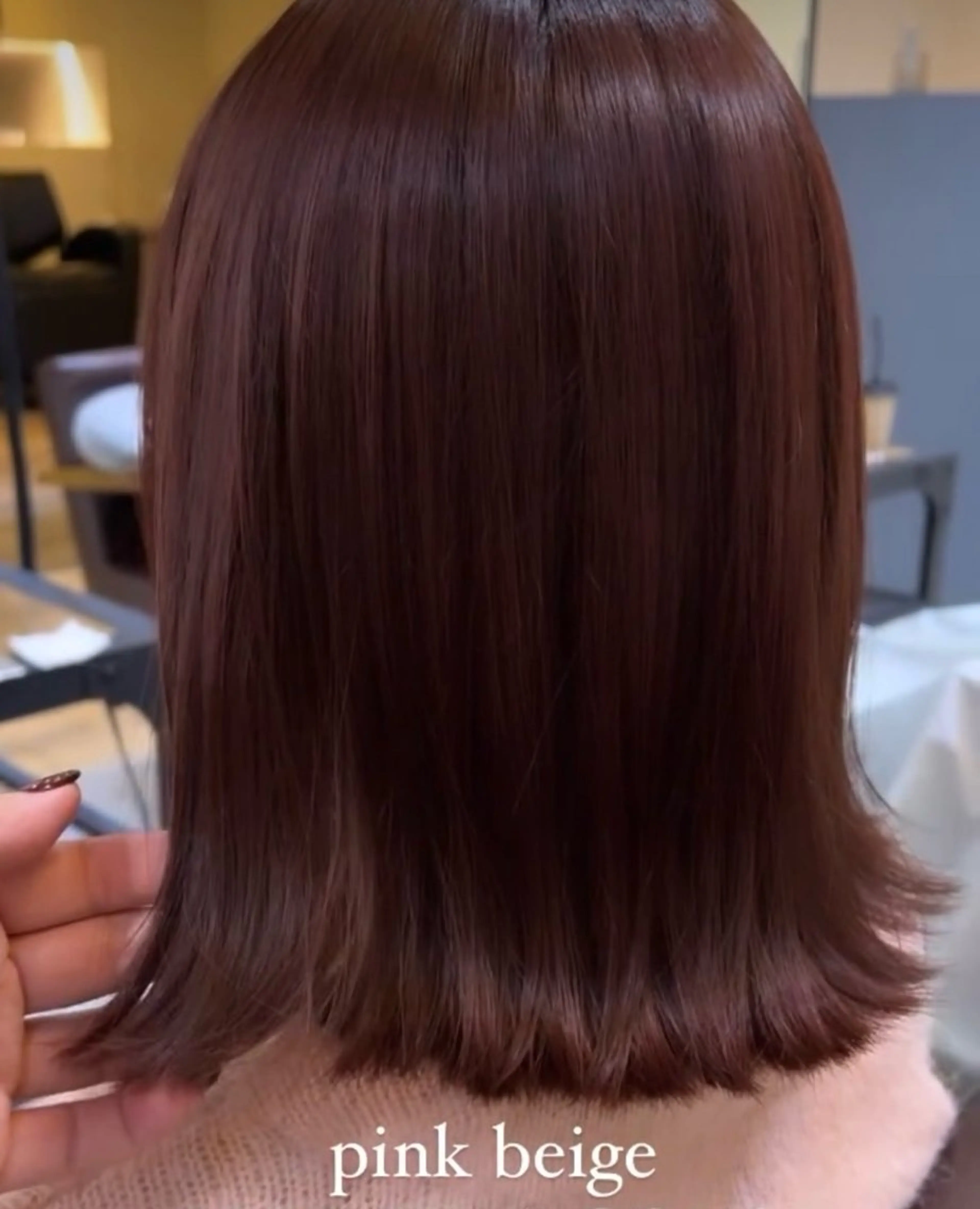 カラー ベージュカラー ピンクカラー ピンクベージュ Côte所属・ショート/ボブカット ゆい/Côte表参道のヘアスタイル