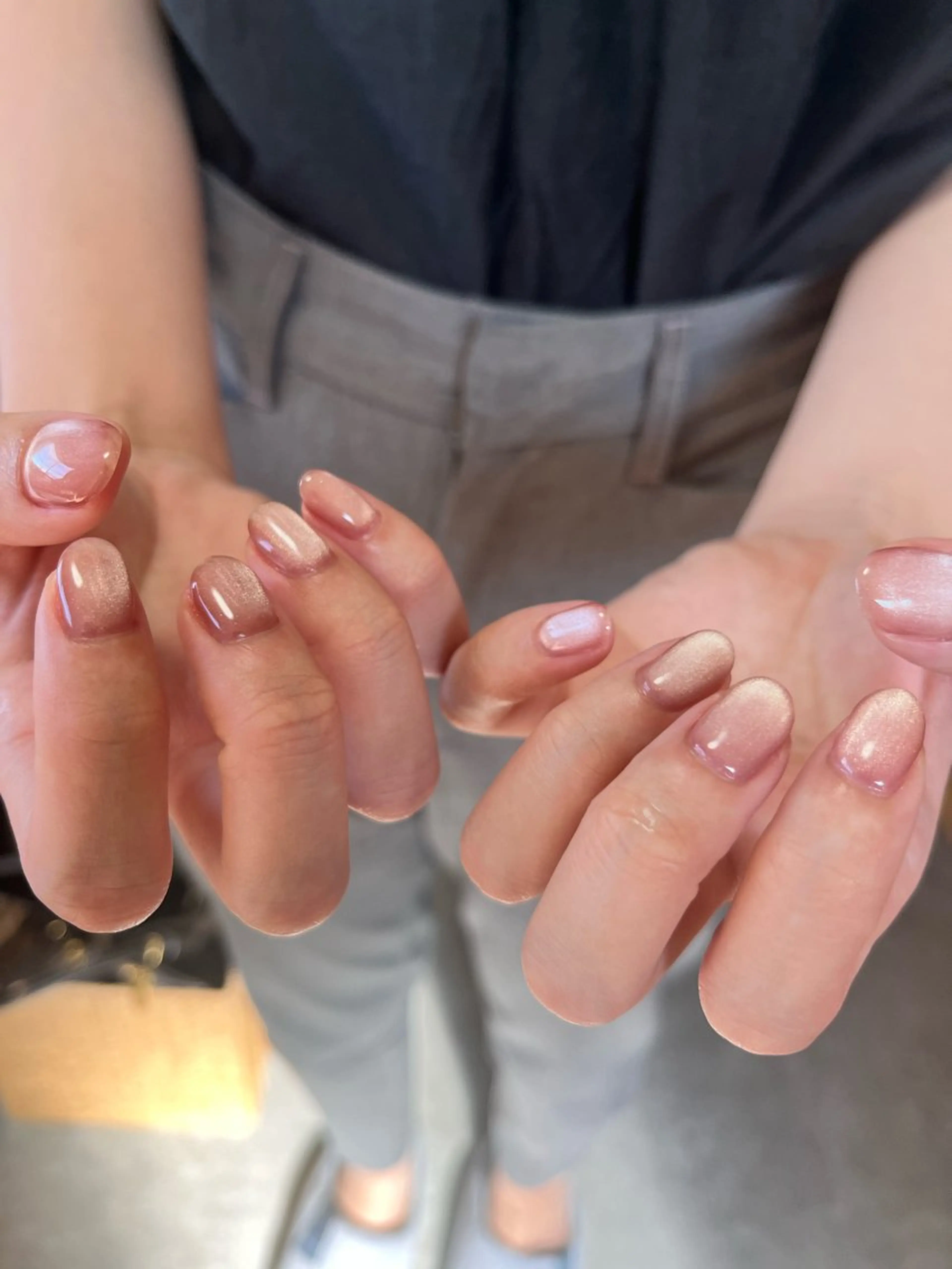 ネイル ジェルネイル 氷ネイル・うるうるネイル マグネットネイル オフィスネイル ハンドネイル tamu nail 　金町のネイルデザイン