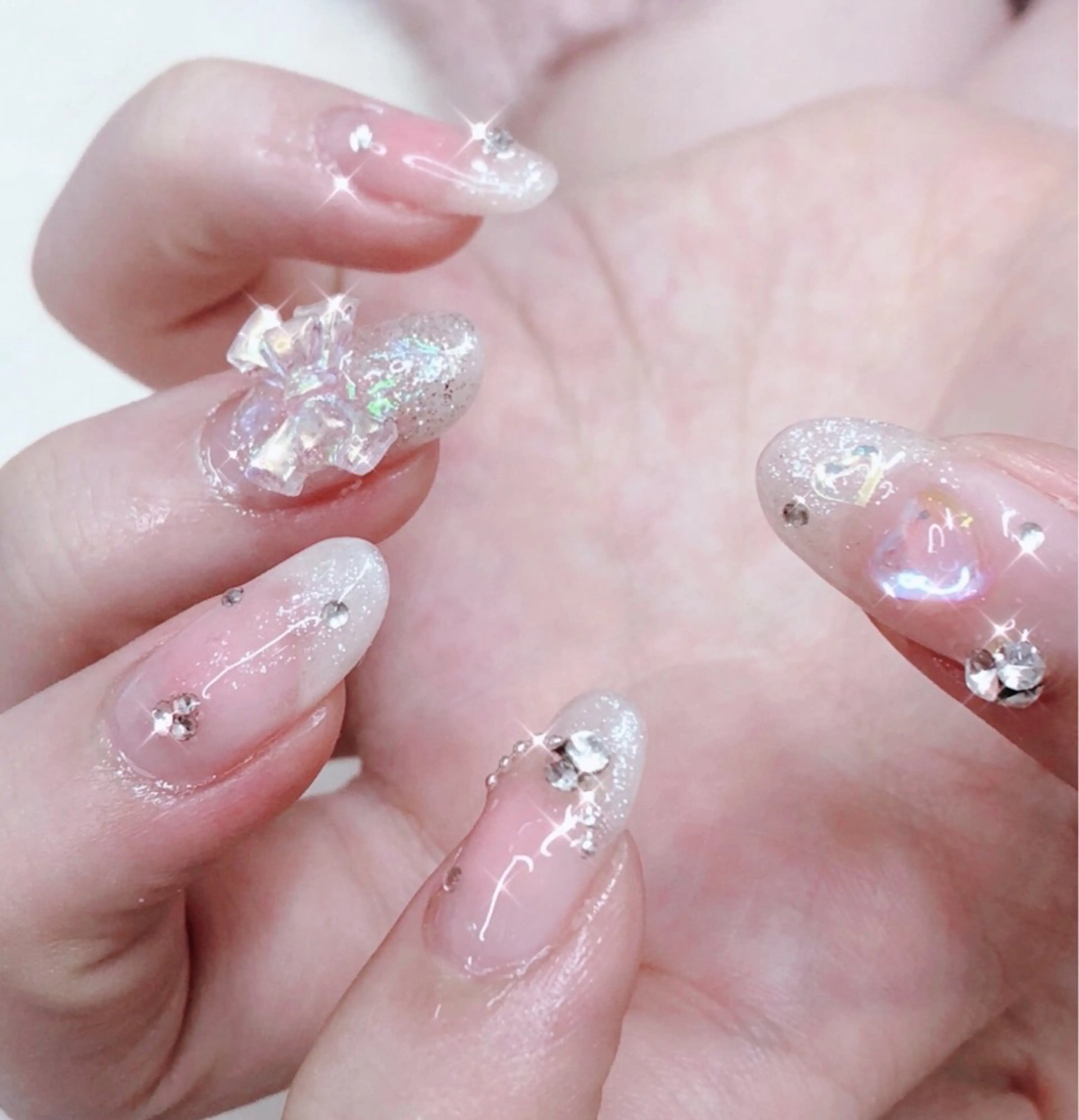 ネイル フットネイル フレンチネイル ジェルネイル ガラスフレンチ 韓国ネイル ハンドネイル ハンドケア 大門浜松町 ネイルのネイルデザイン