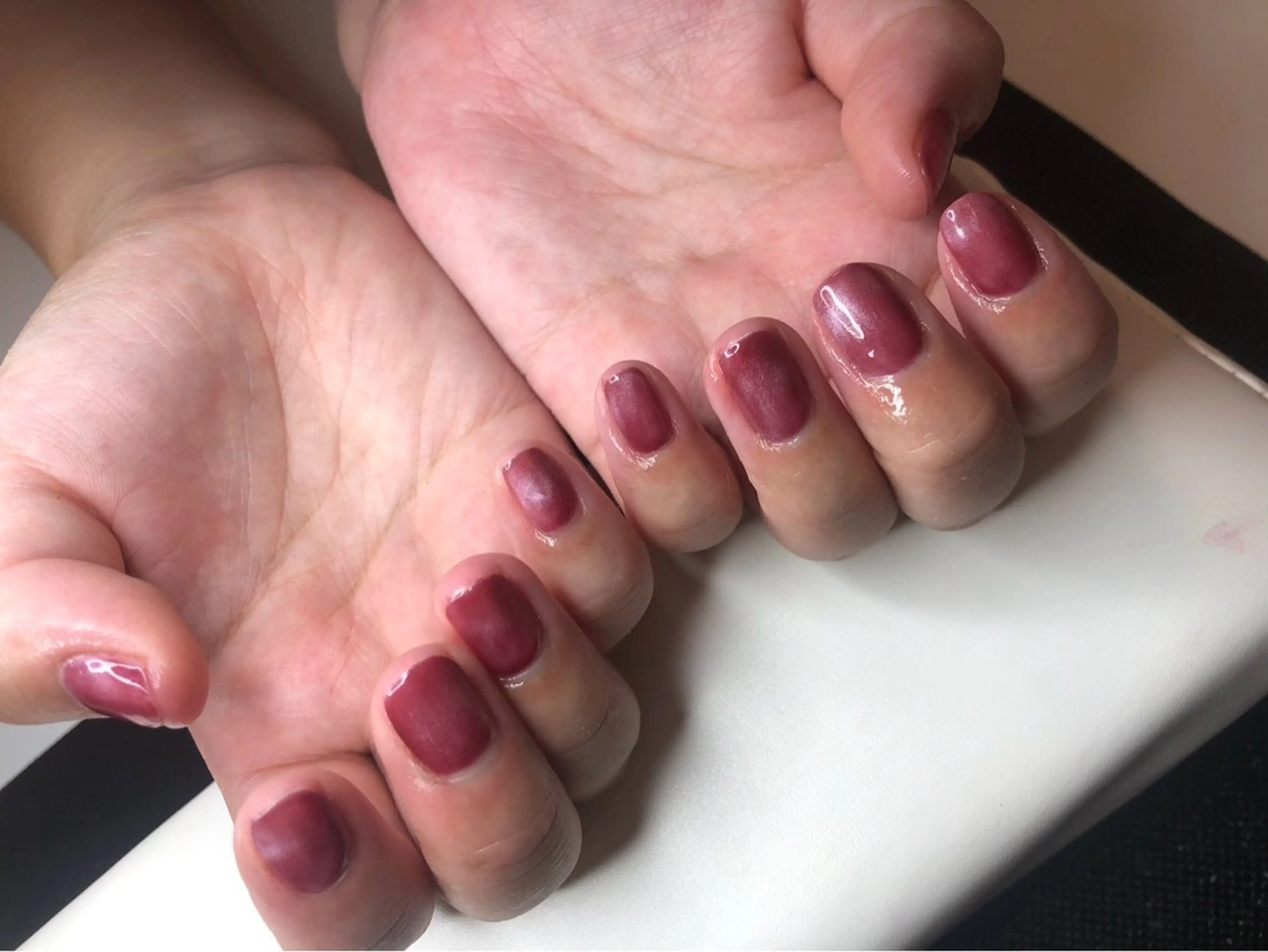 ネイル マグネットネイル ピンク ハンドネイル nail salon E.U.B所属・nailsalon E.U.Bのネイルデザイン