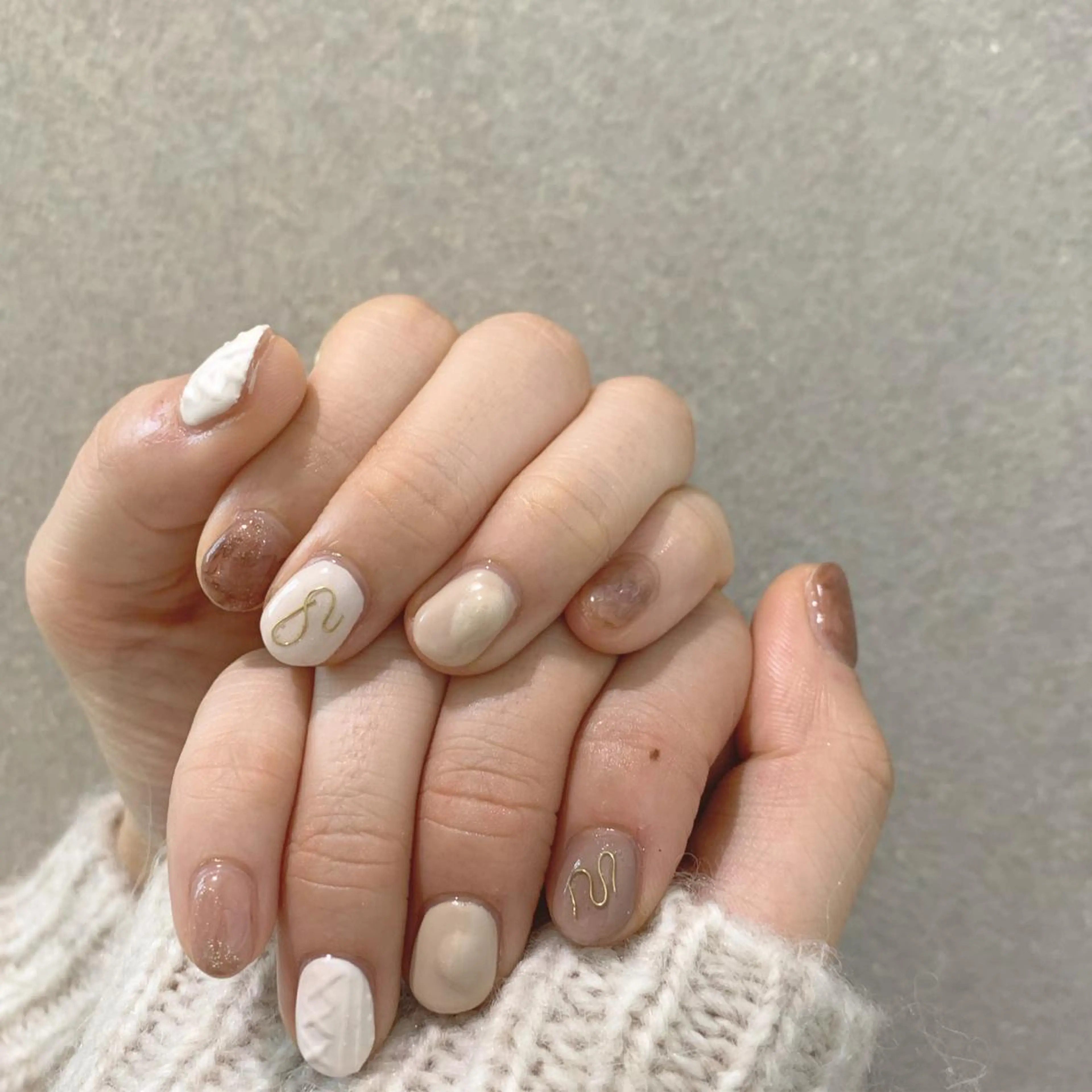 ネイル ハンドネイル 【淡色color/ nail】maikoのネイルデザイン