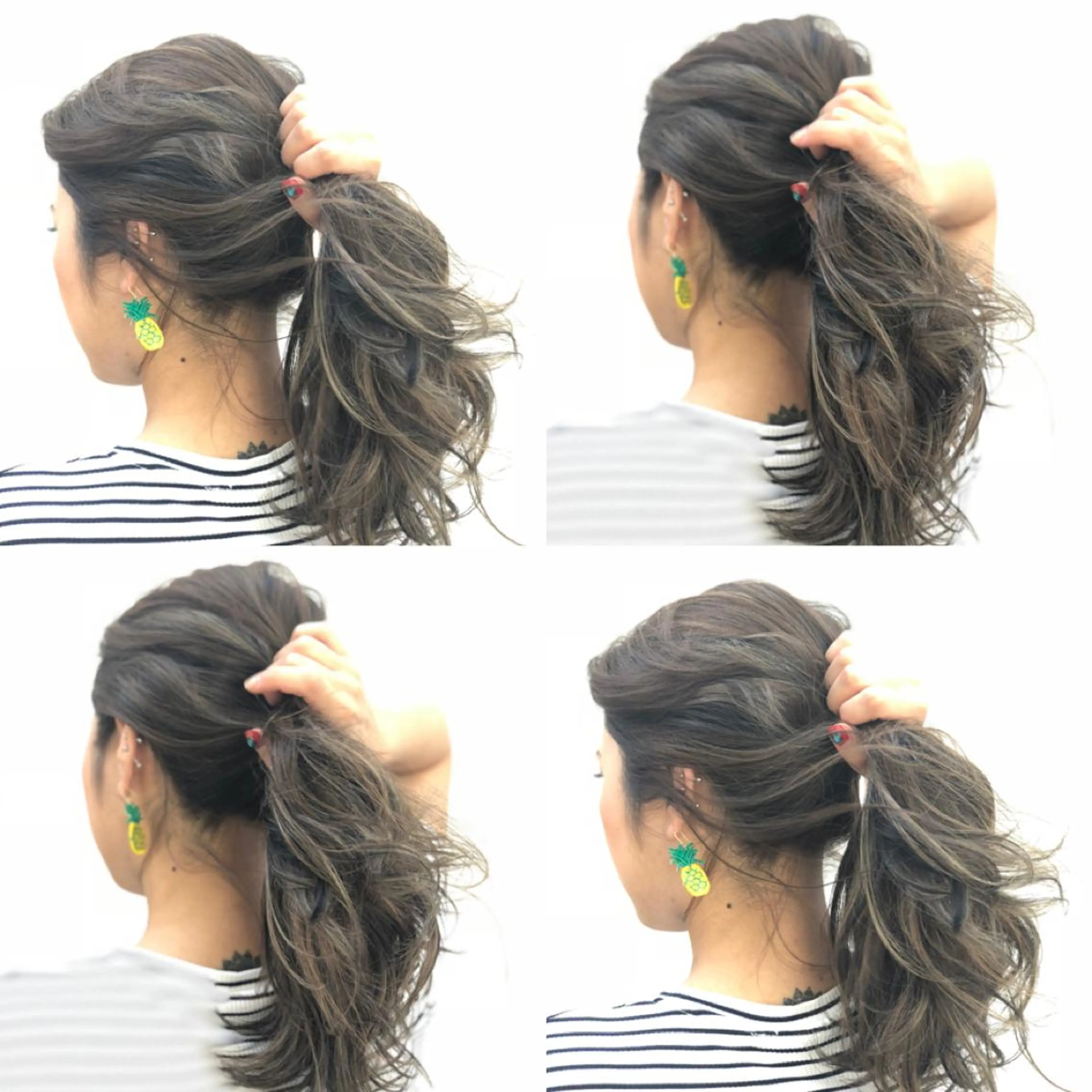 ロング カラー M IIのヘアスタイル
