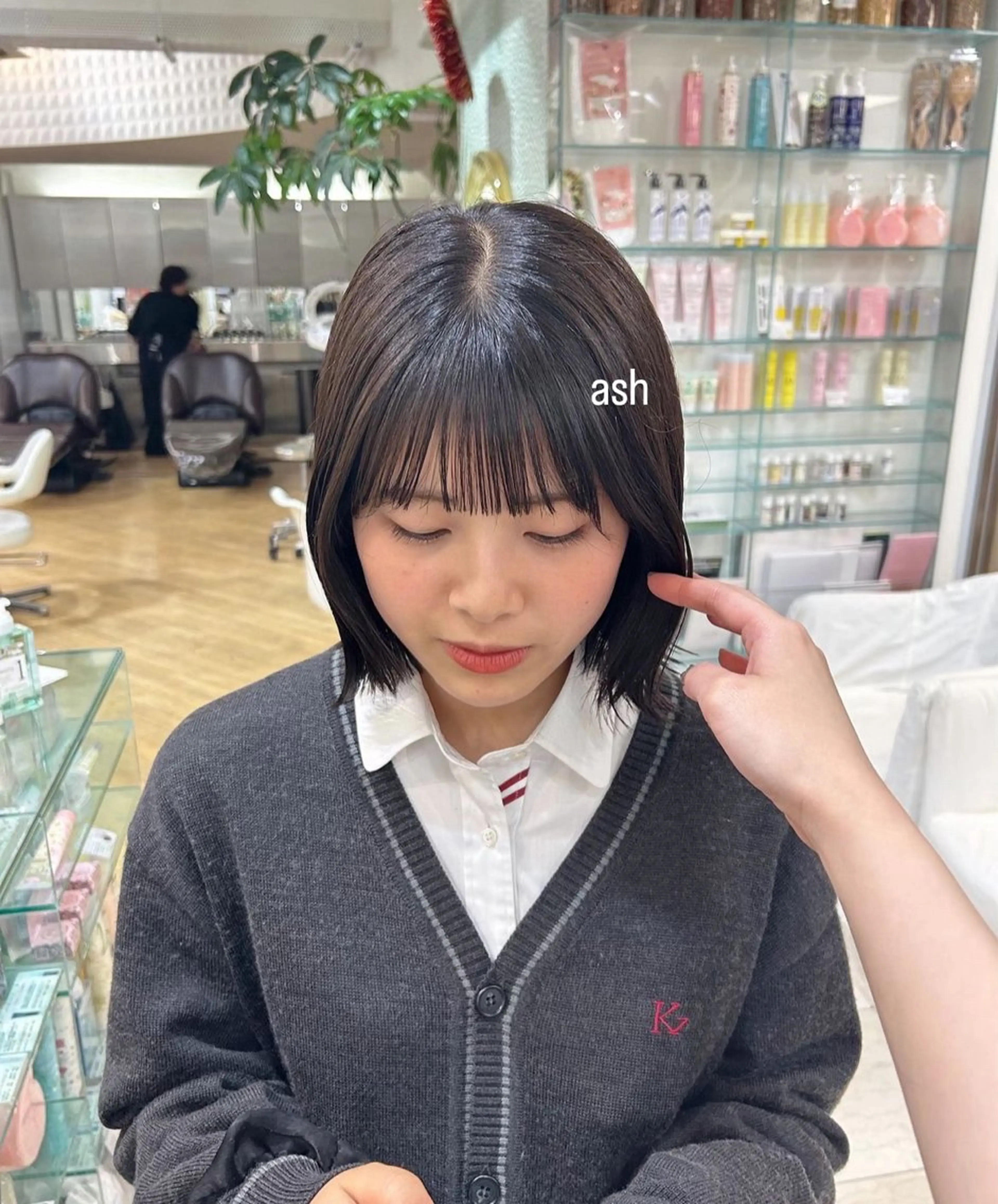 ショート カラー 透明感カラー ヘアカラー ありむらもえ/ インナーカラーのヘアスタイル