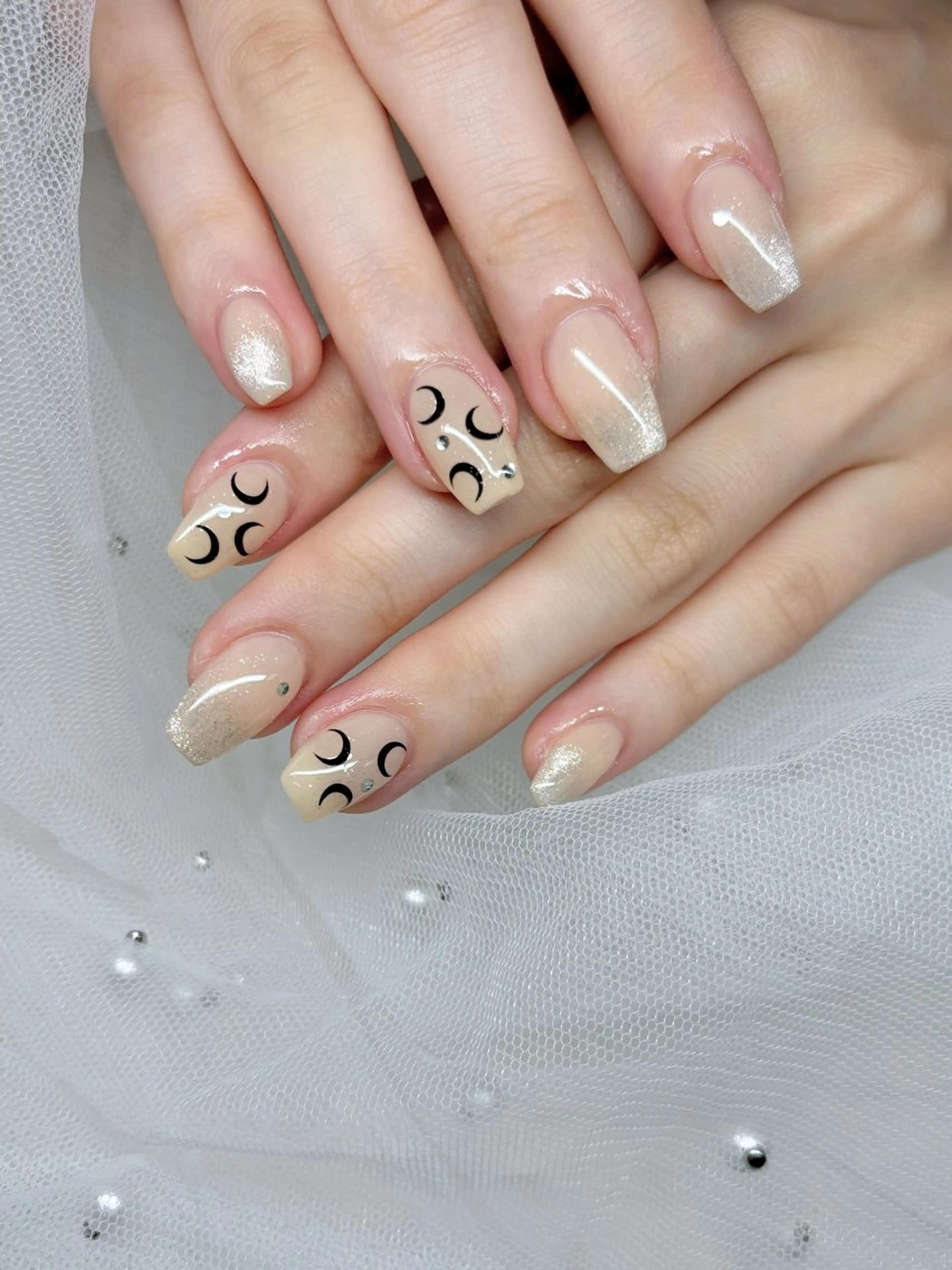 ネイル マグネットネイル ワンホンネイル ハンドネイル happiness nailのネイルデザイン