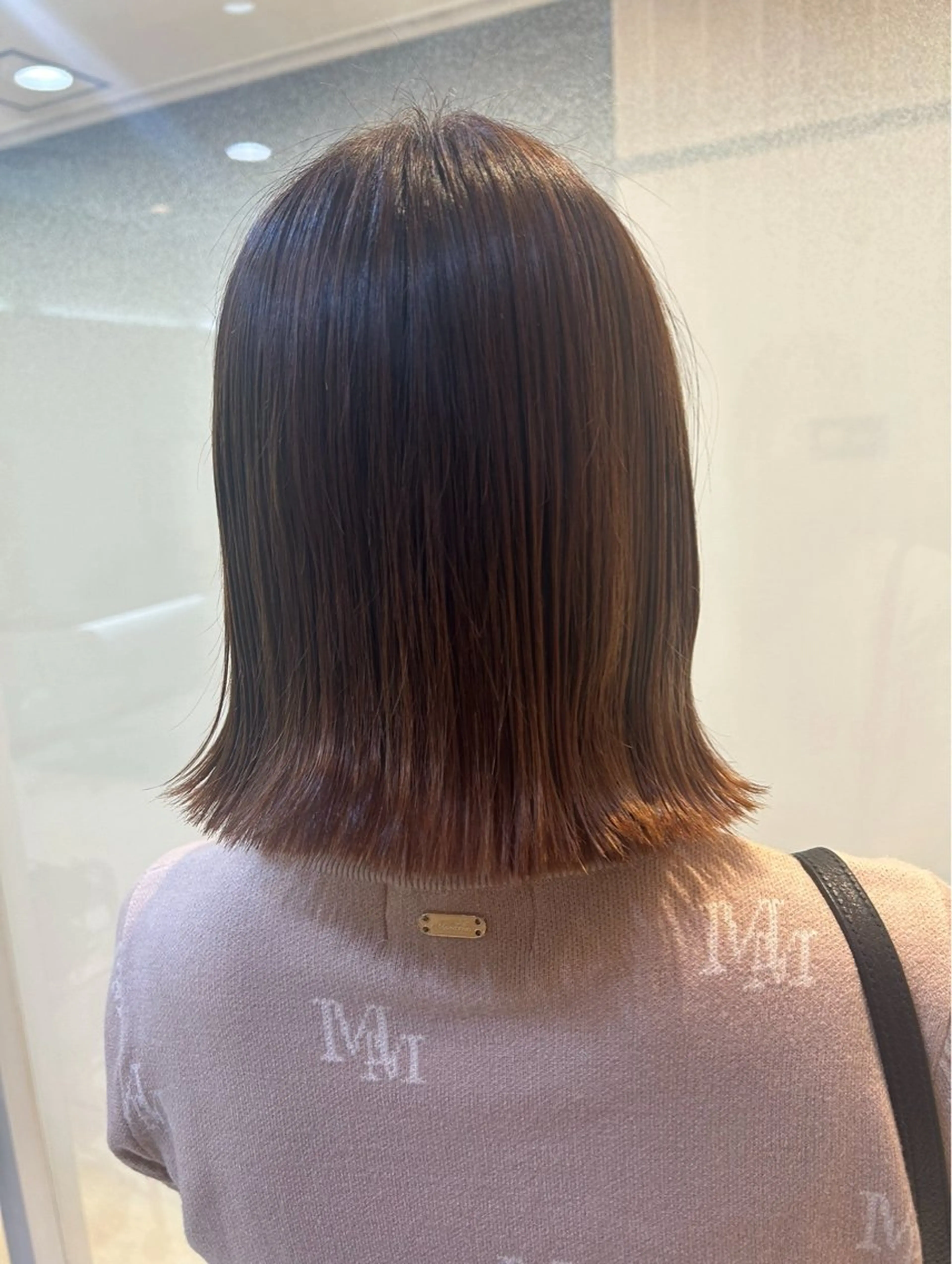 ショート カラー 艶質改善/縮毛矯正 ササキナツミのヘアスタイル