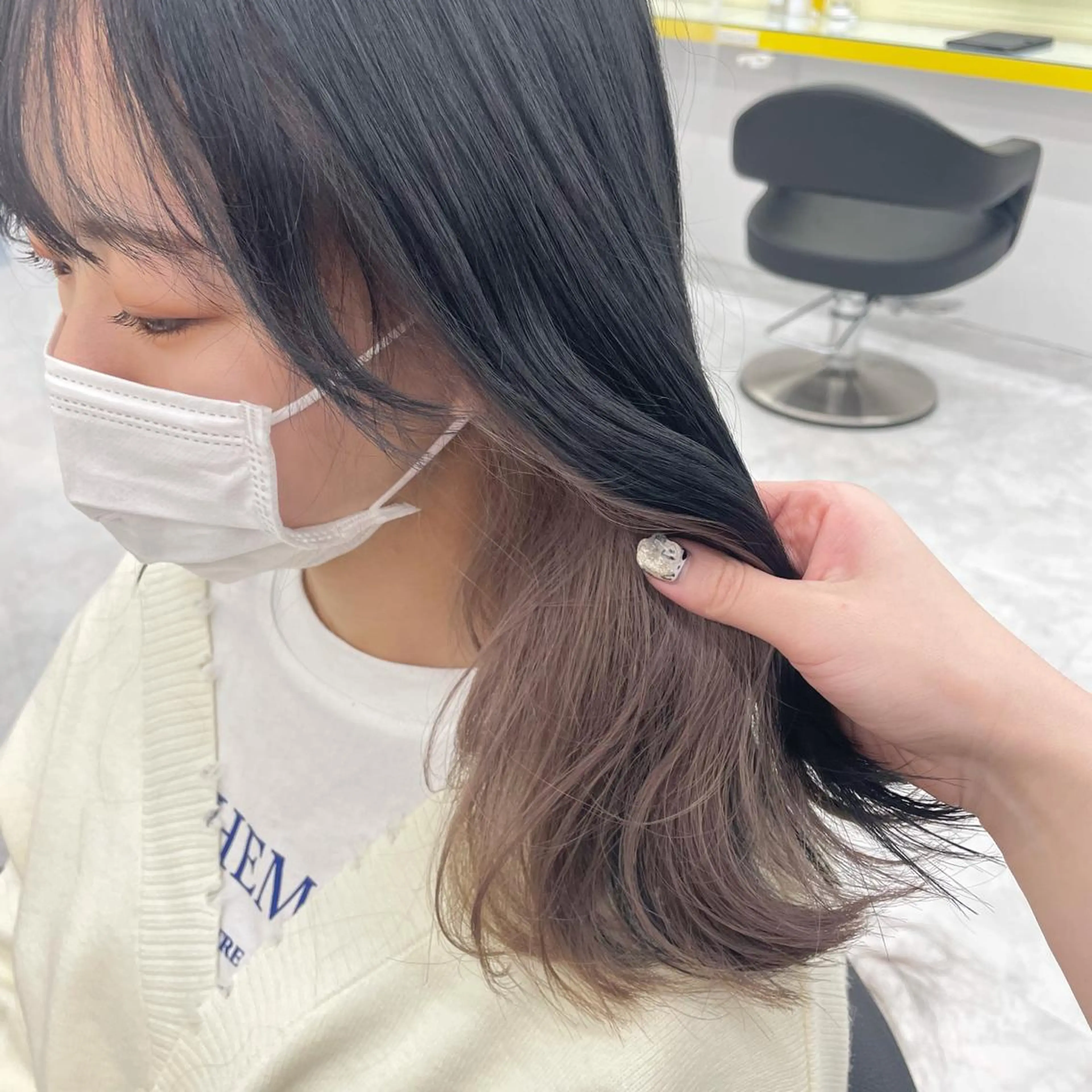 セミロング 🤍韓国トレンド ヘア🤍miku🤍のヘアスタイル