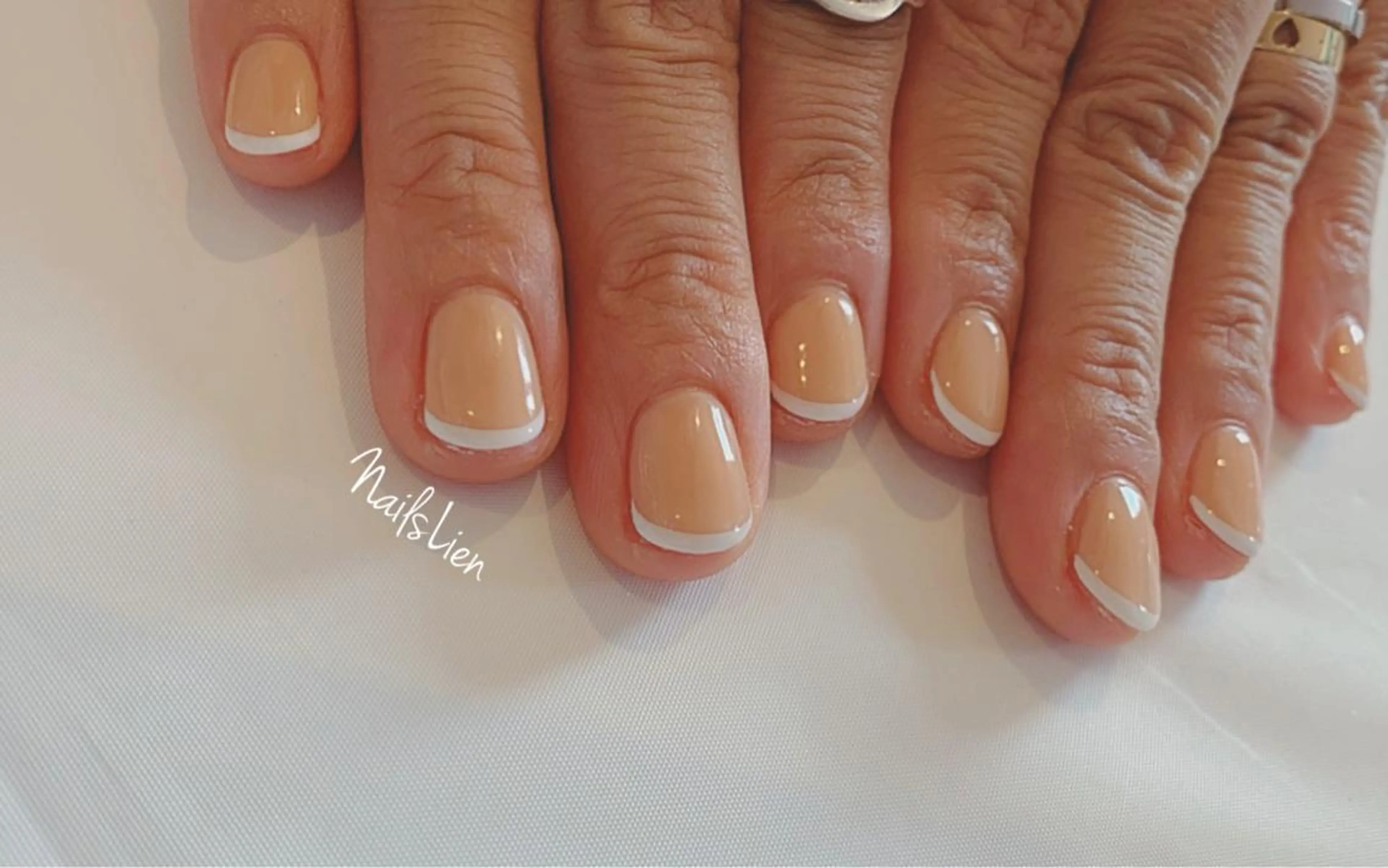 ネイル フレンチネイル ワンカラーネイル シンプルネイル 凛 リンのネイルデザイン