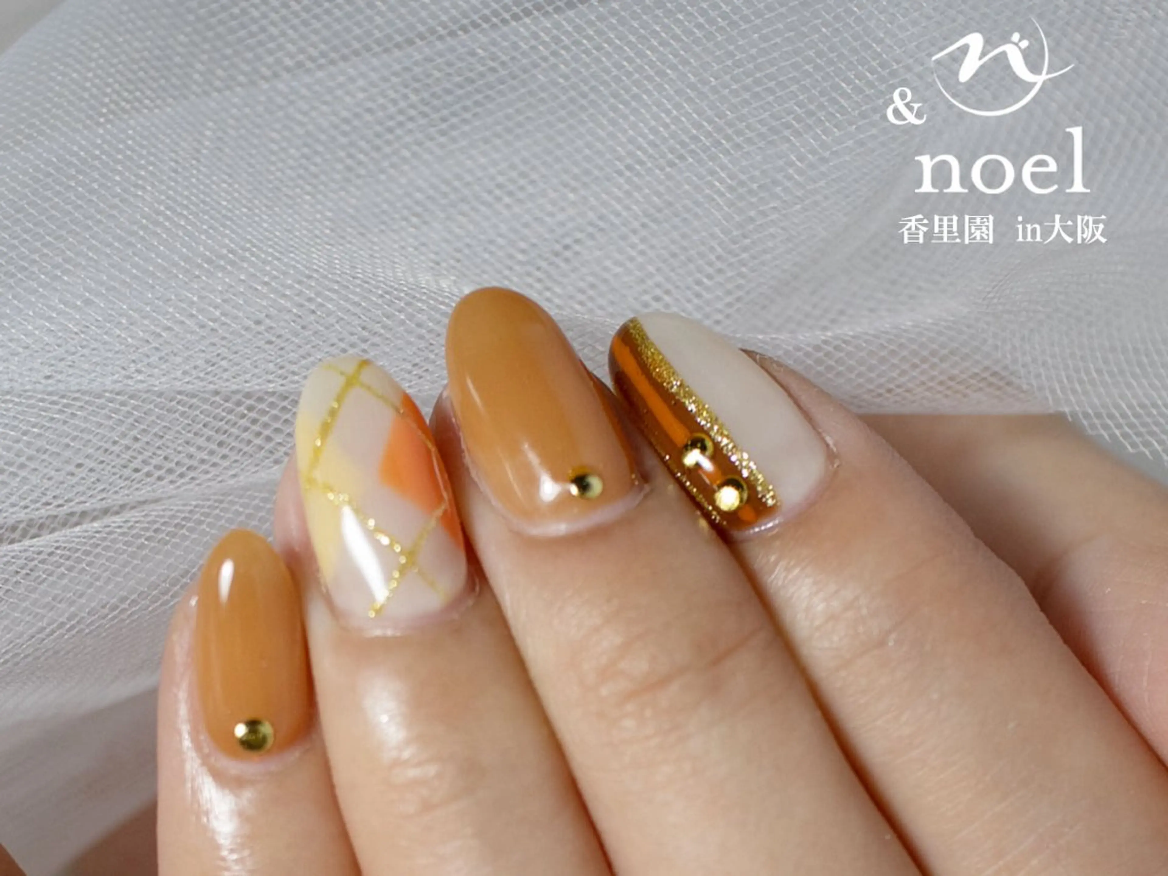 ネイル ブラウン 冬ネイル Nailsalon Noël所属・Nailsalon ＆Noelのネイルデザイン