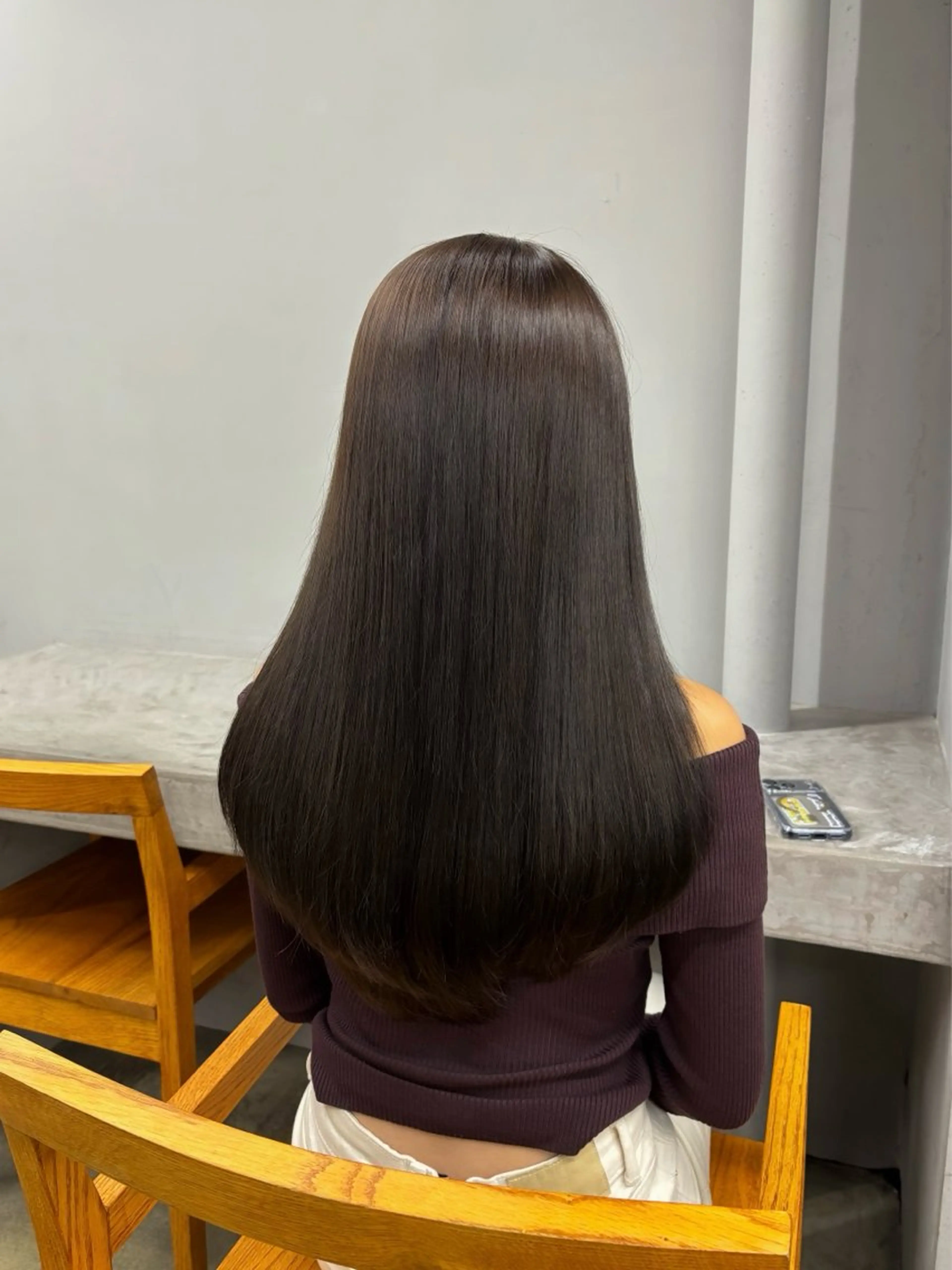 セミロング ヘアカラー nude所属・𝐀𝐦𝐞𝐫𝐢 /透明感カラーのヘアスタイル