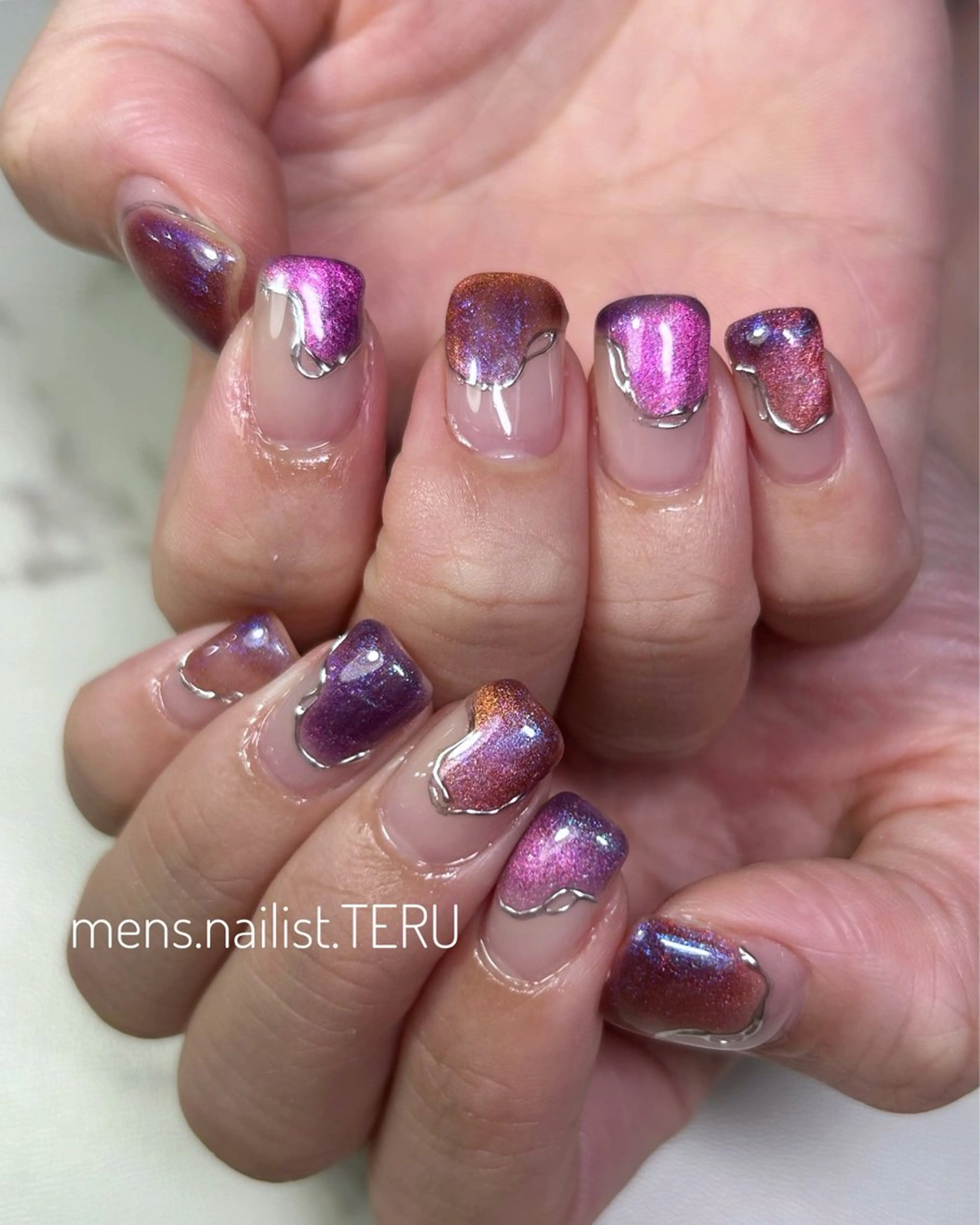 ネイル メンズネイル nail salon ETERNAL所属・メンズネイリスト TERUのネイルデザイン