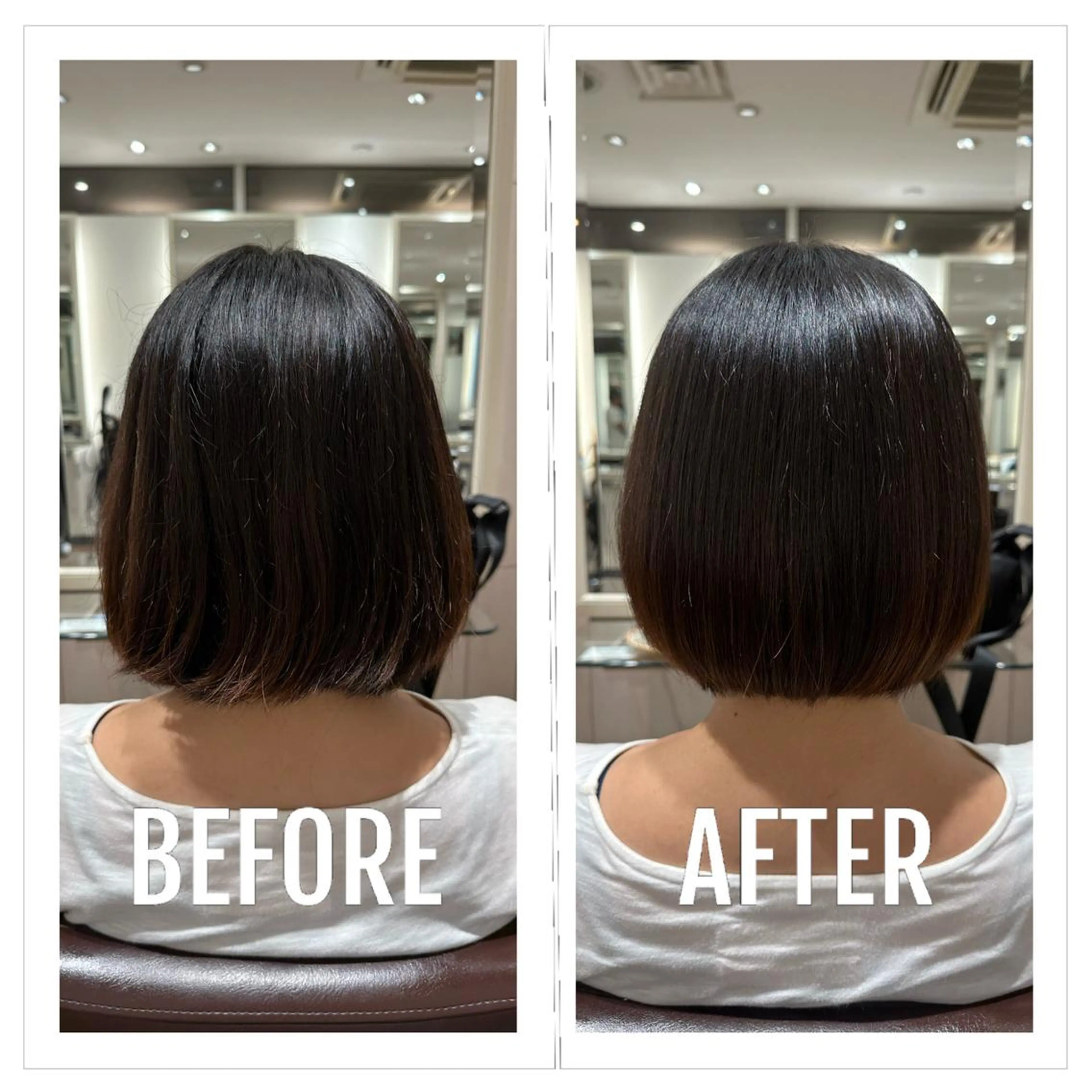 ミディアム ボブ カット ごとう さなのヘアスタイル