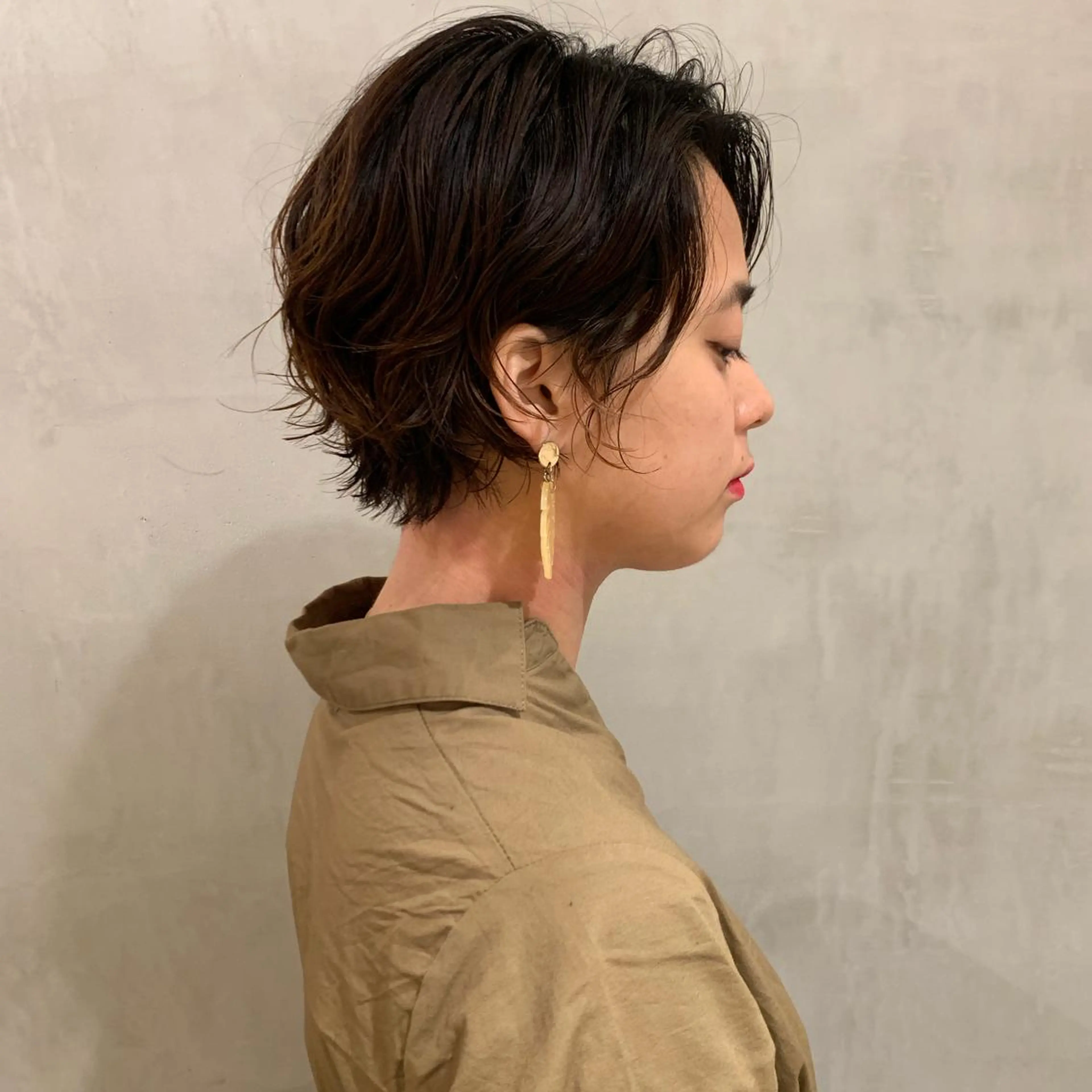 ショート パーマ カット パーマ トリートメント アンニュイヘア🪽 ayumiのヘアスタイル